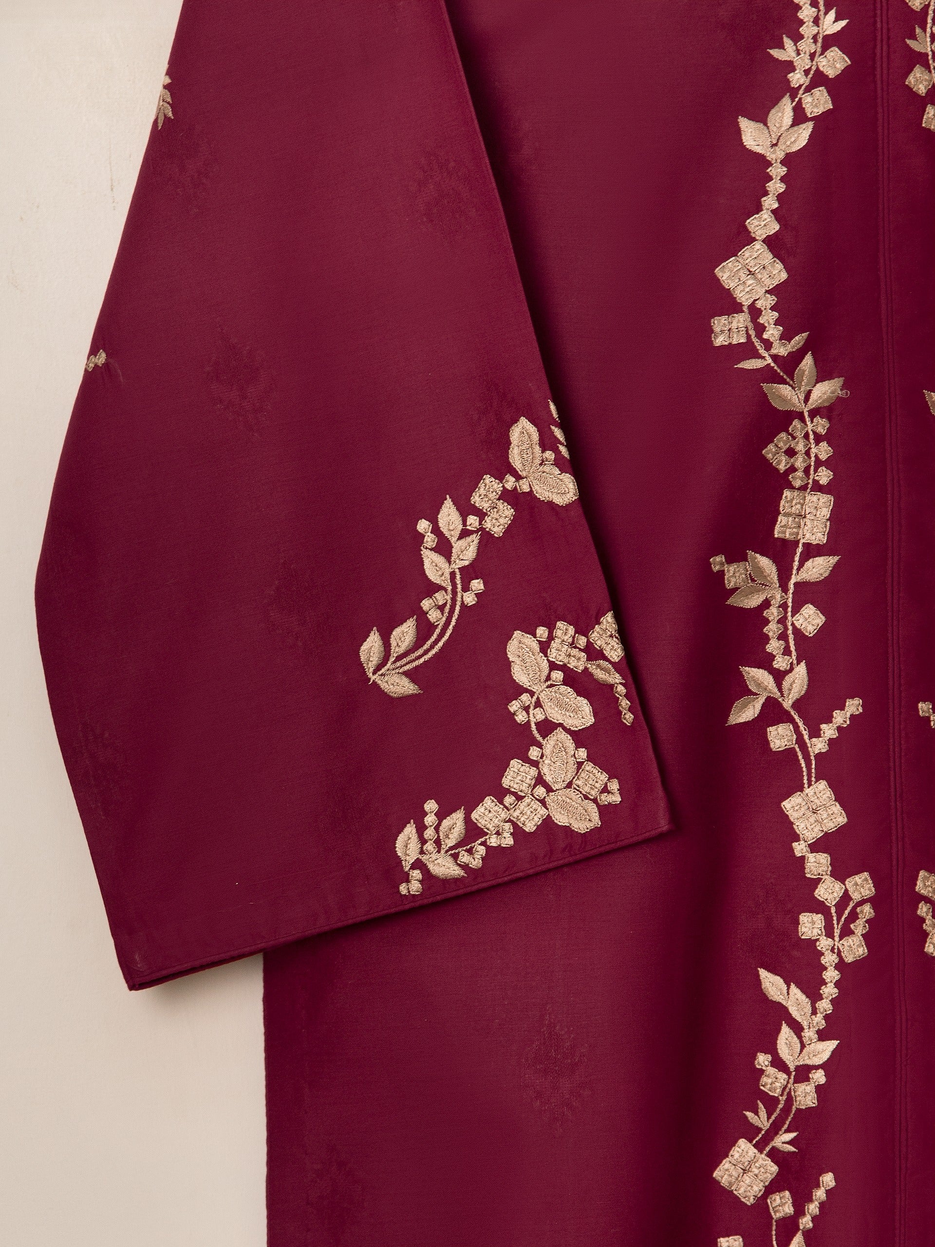 2 Piece - Embroidered Jacquard Suit S111581 - Image 7