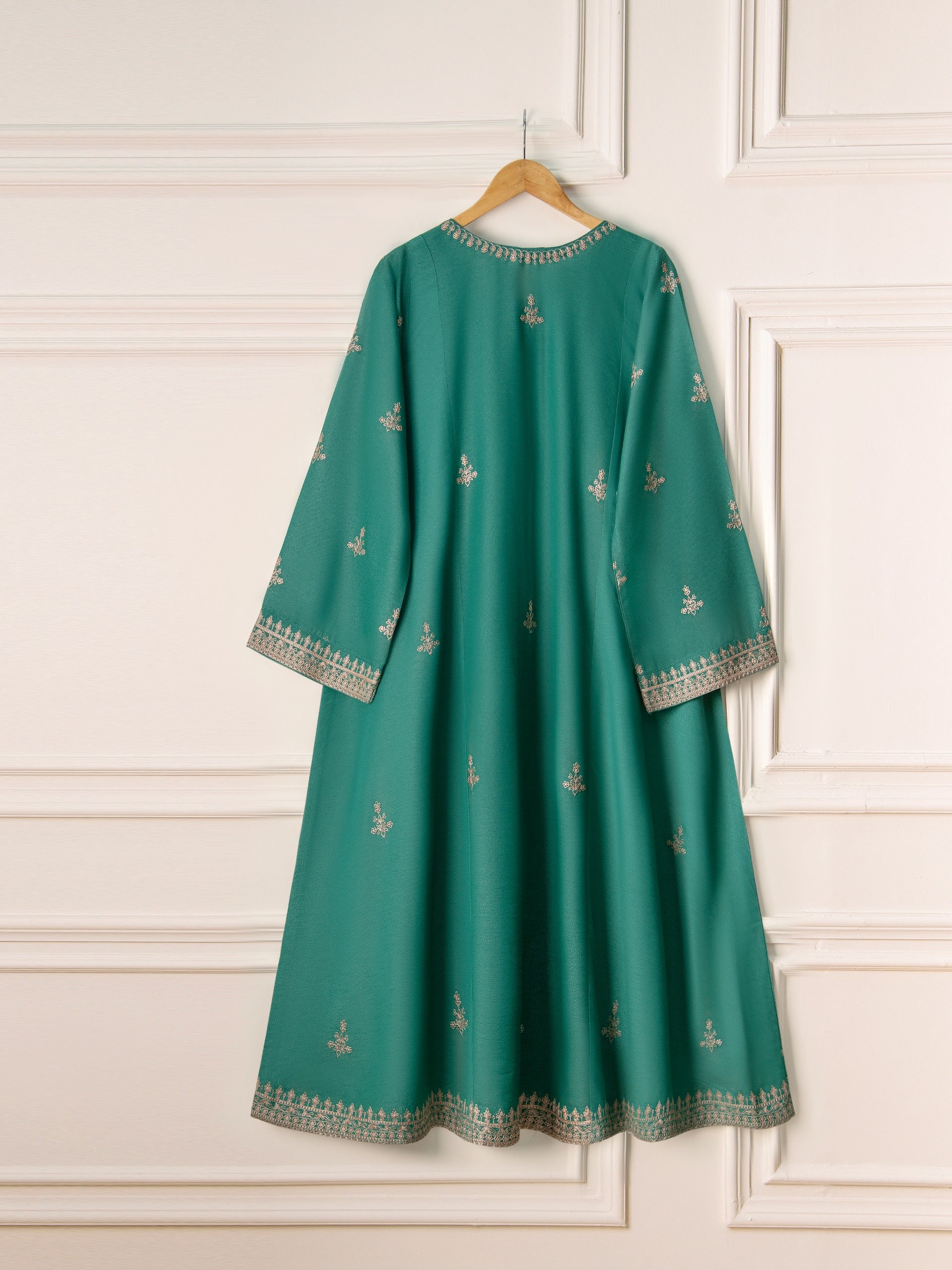 2 Piece- Embroidered Karandi Frock S110795 - Image 5
