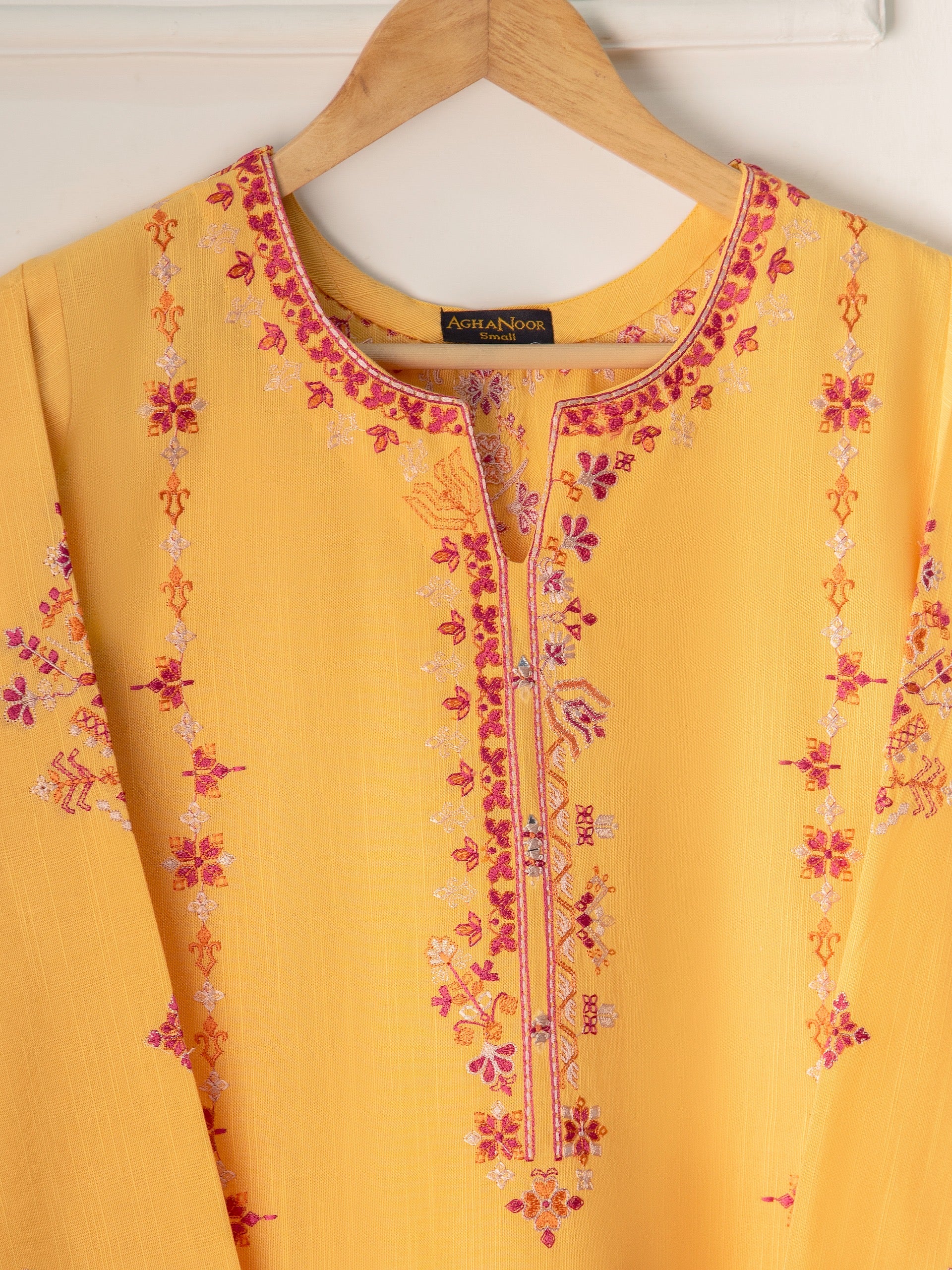 2 Piece - Embroidered Khaddar Suit S110728 - Image 2