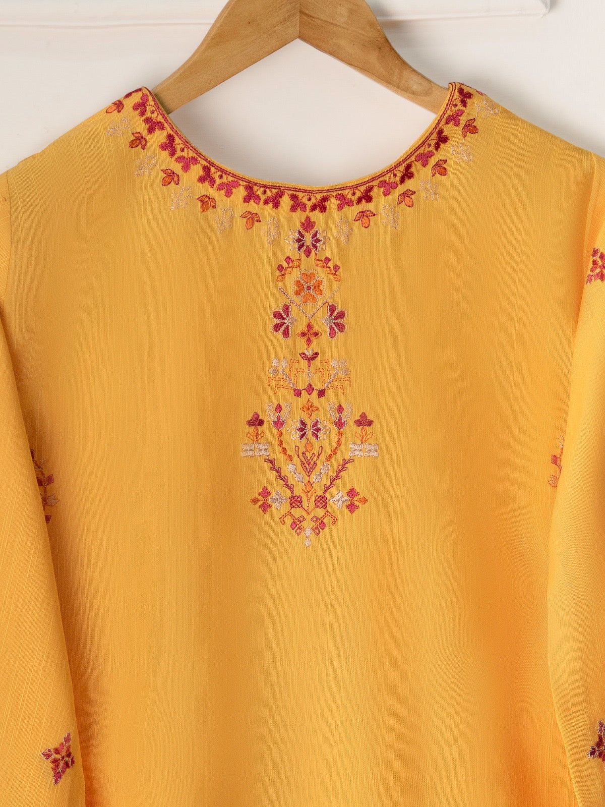 2 Piece - Embroidered Khaddar Suit S110728 - Image 3