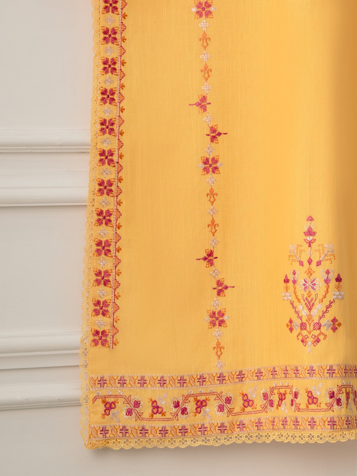 2 Piece - Embroidered Khaddar Suit S110728 - Image 5