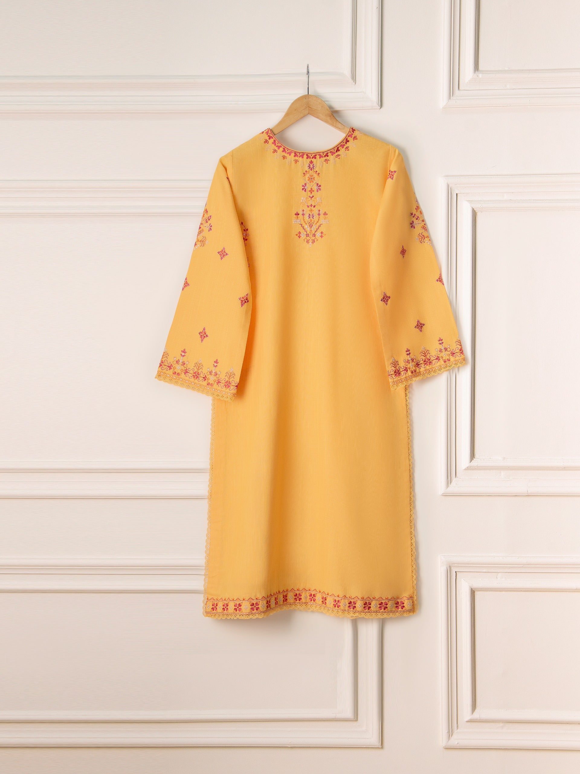 2 Piece - Embroidered Khaddar Suit S110728 - Image 6