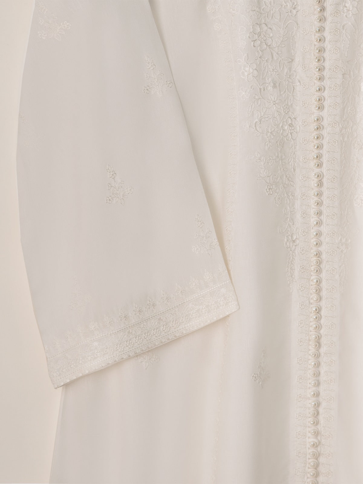 2 Piece - Embroidered Khaddar Suit S110747 - Image 3