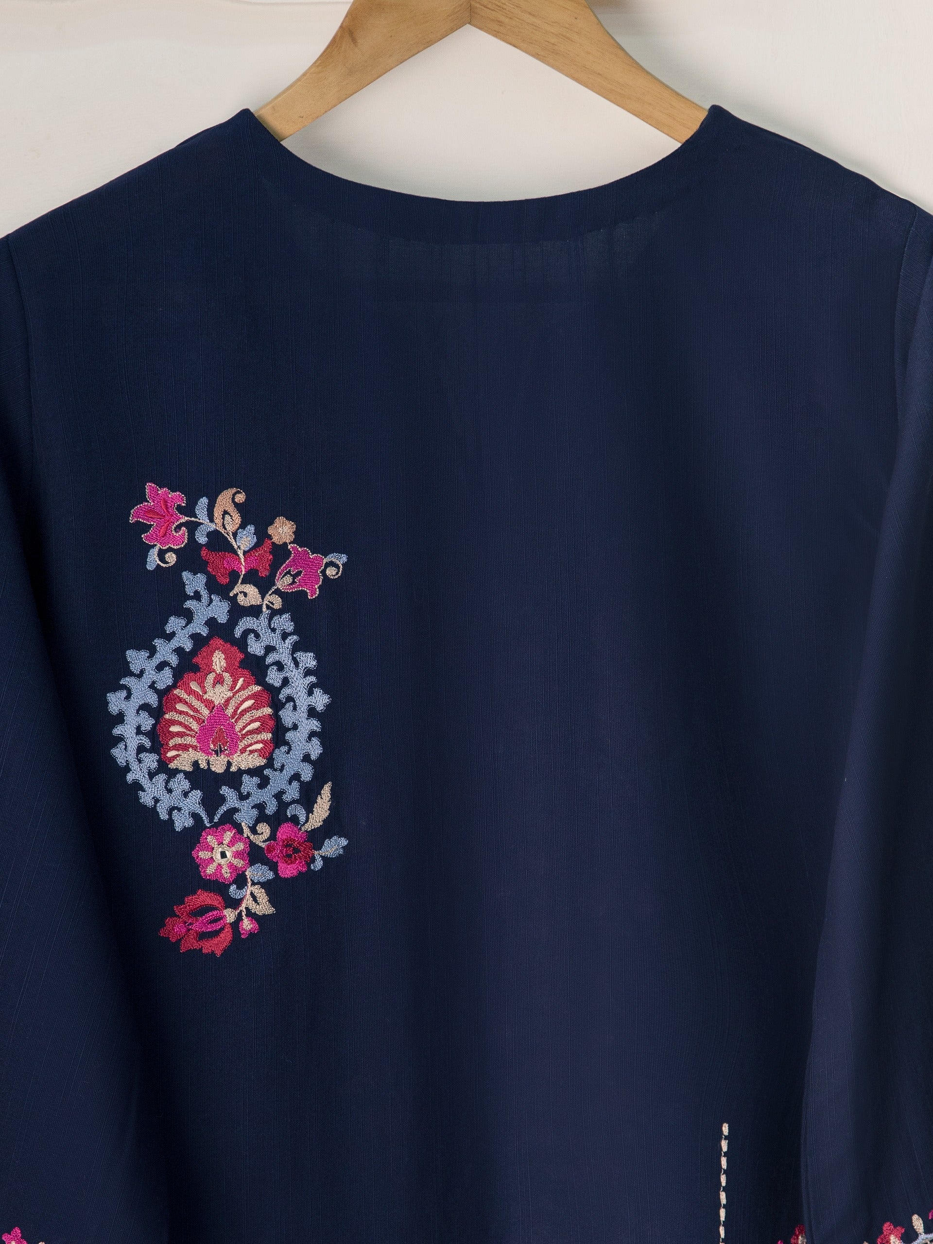 2 Piece - Embroidered Khaddar Suit S110845 - Image 6