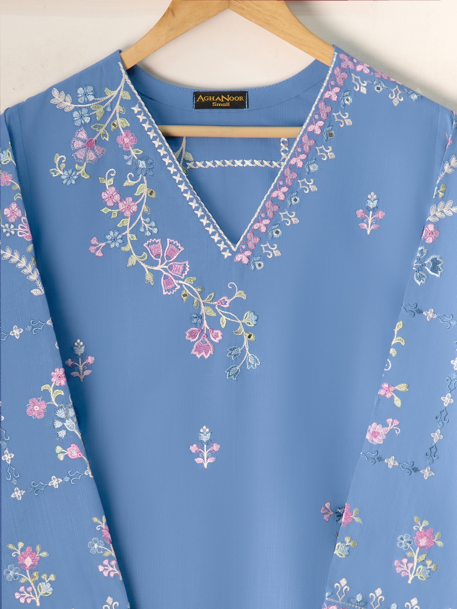 2 Piece - Embroidered Khaddar Suit S111107 - Image 2