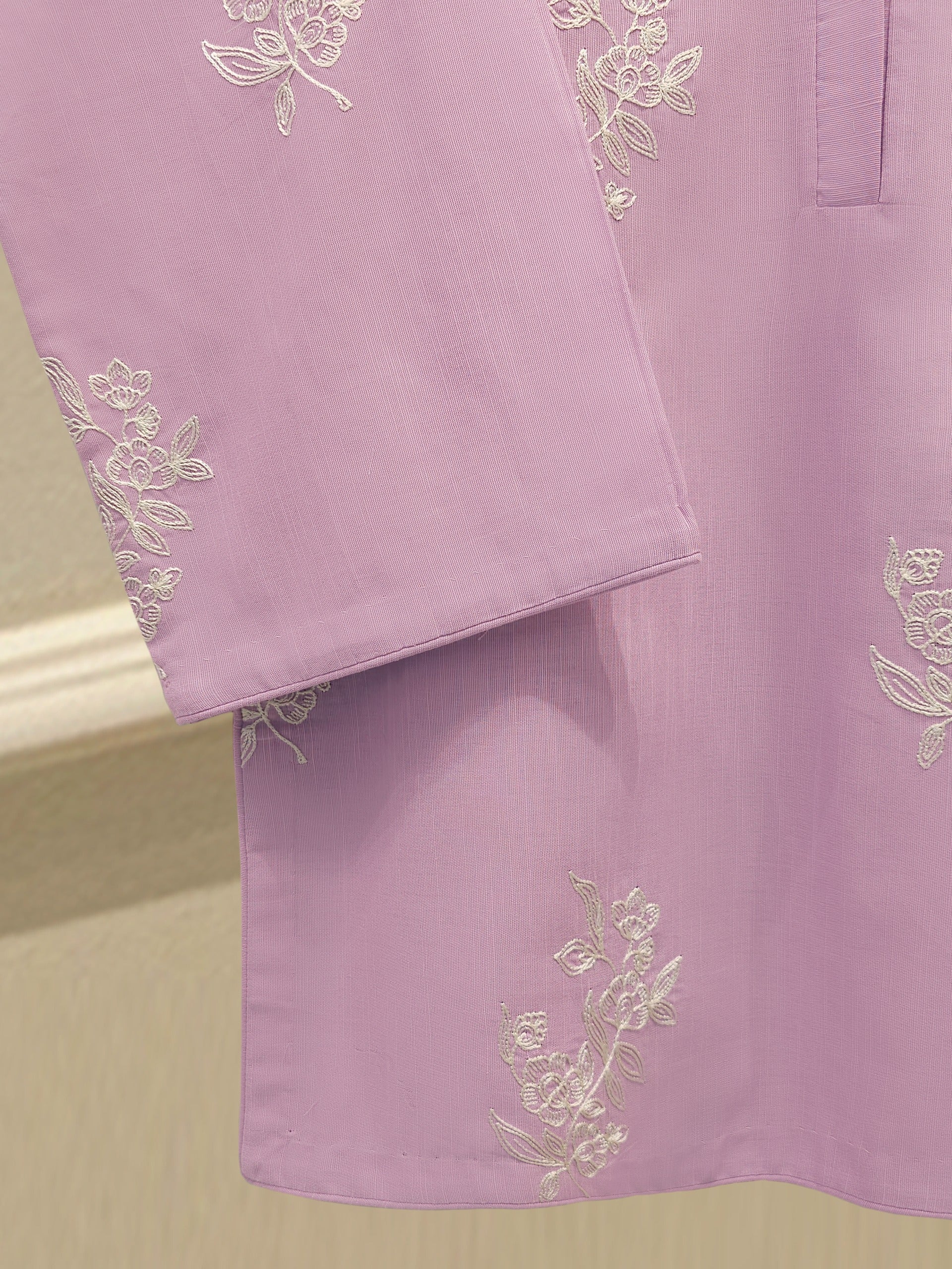 2 Piece - Embroidered  Khaddar Suit S112806 - Image 3