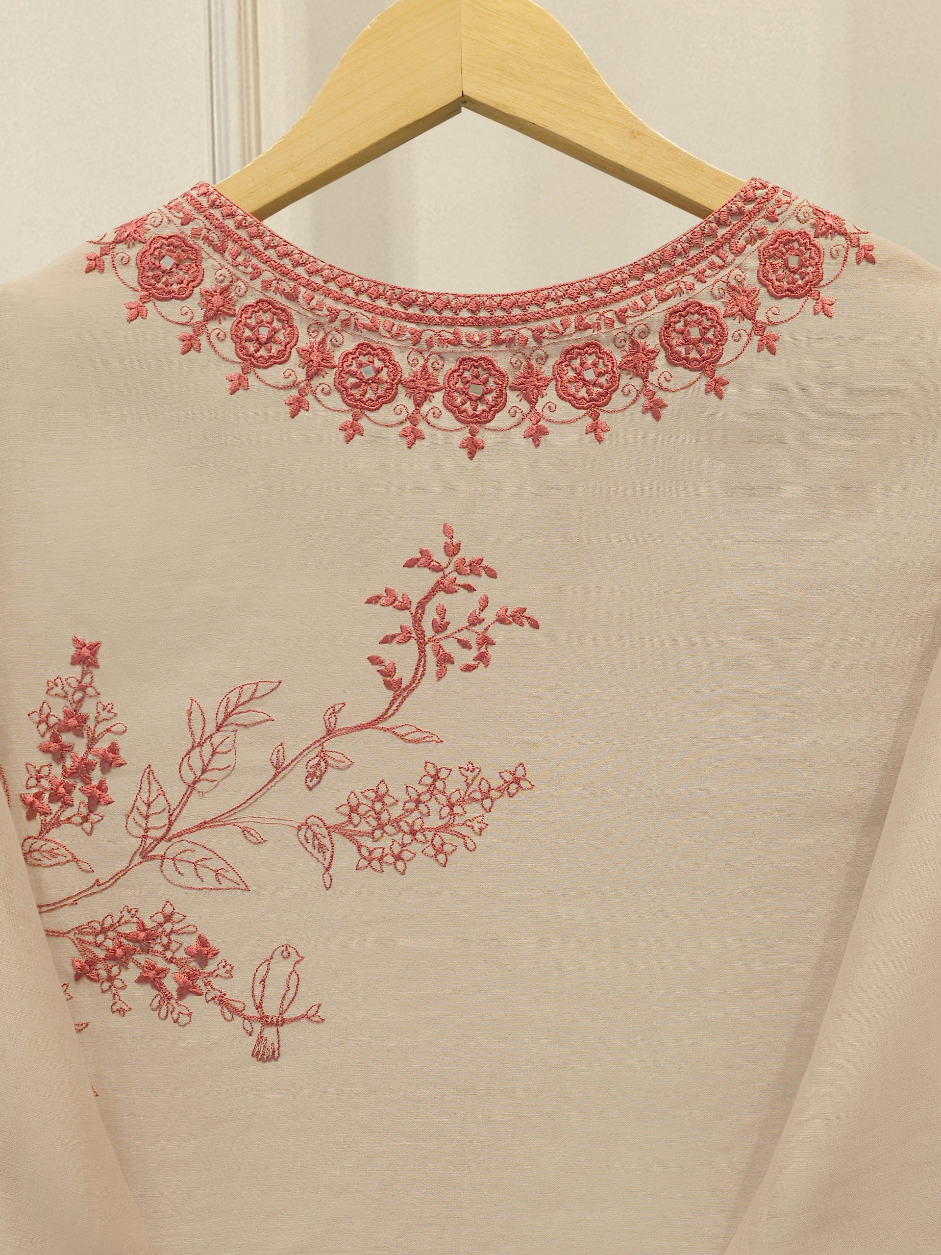 2 Piece - Embroidered Kora Cotton Suit WS00232 - Image 6