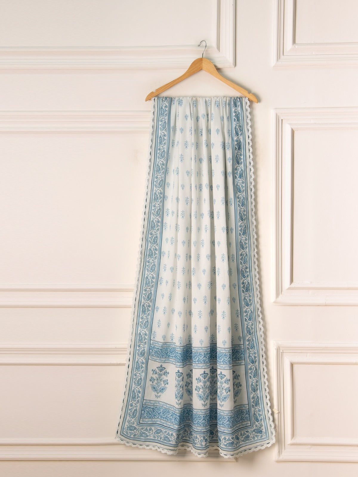 2 Piece - Embroidered Printed Cambric Suit S111133 - Image 7