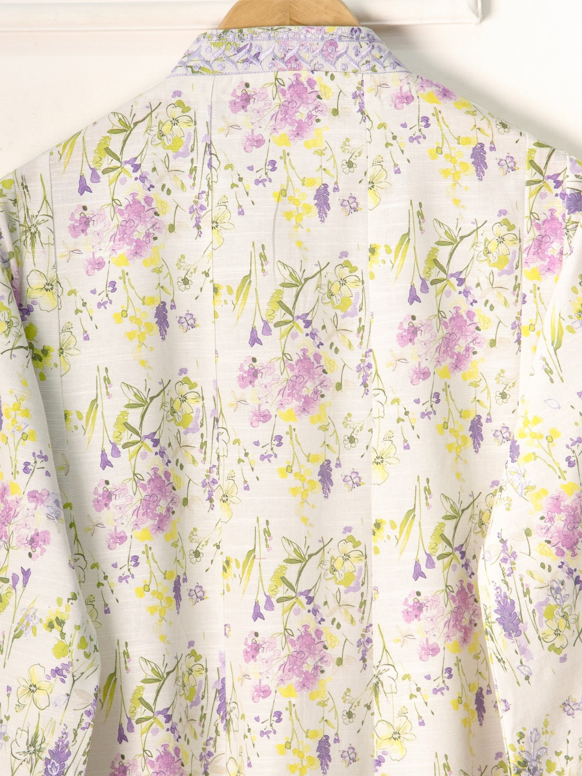 2 Piece - Embroidered Printed Khaddar Frock S110975 - Image 5