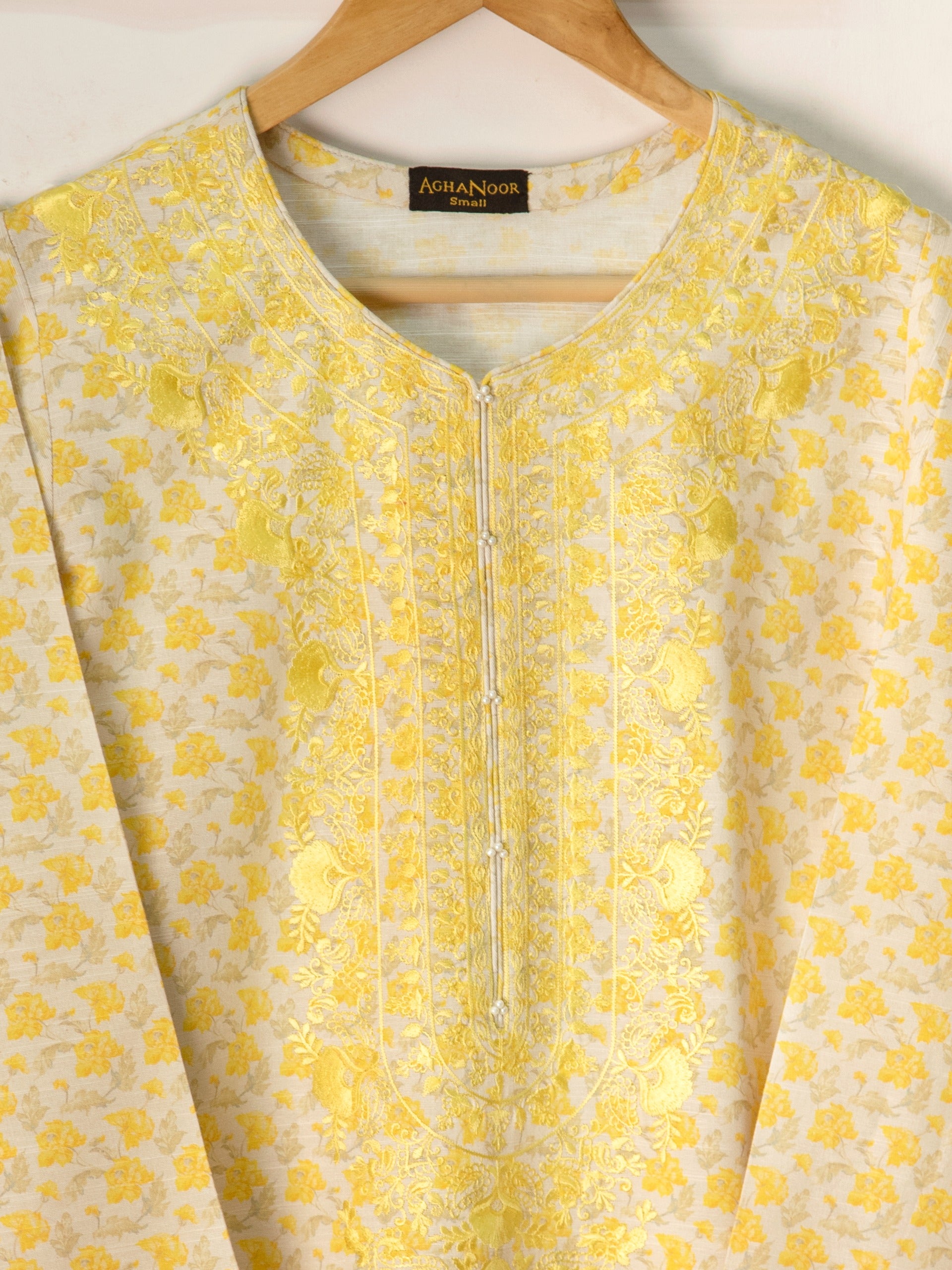 2 Piece - Embroidered Printed Khaddar Suit S110885 - Image 2