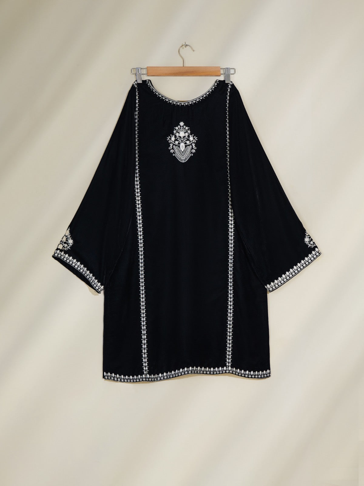 2 Piece- Embroidered Velvet Suit S110381 - Image 4