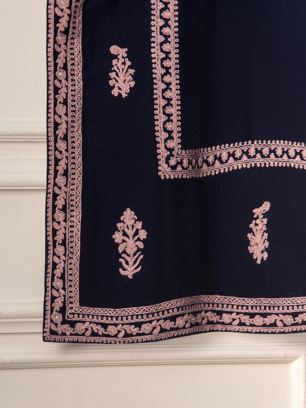 2 Piece- Embroidered Velvet Suit S110858 - Image 7