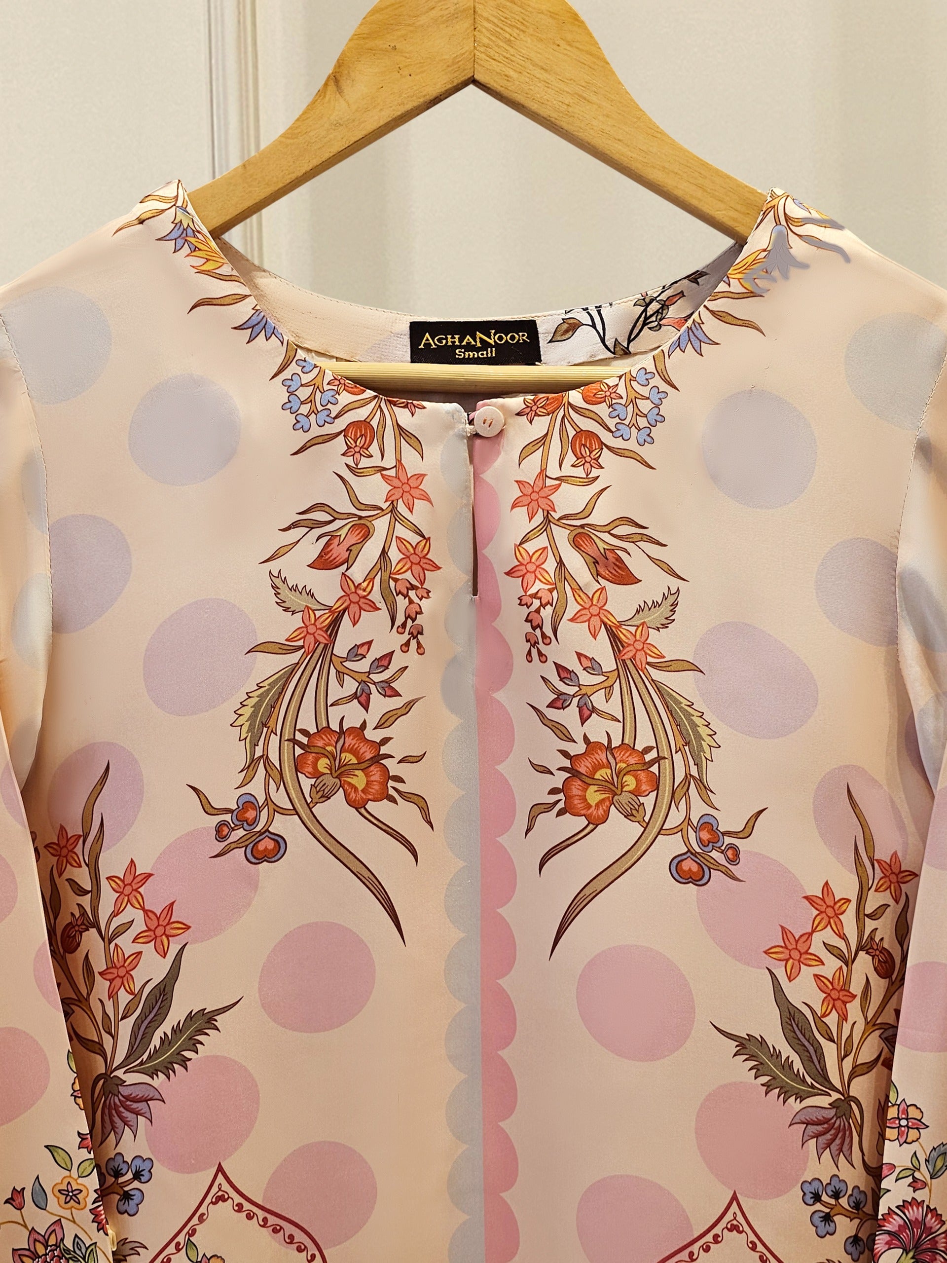 2 Piece- Printed Silk Co-ord Set S111881 - Image 2