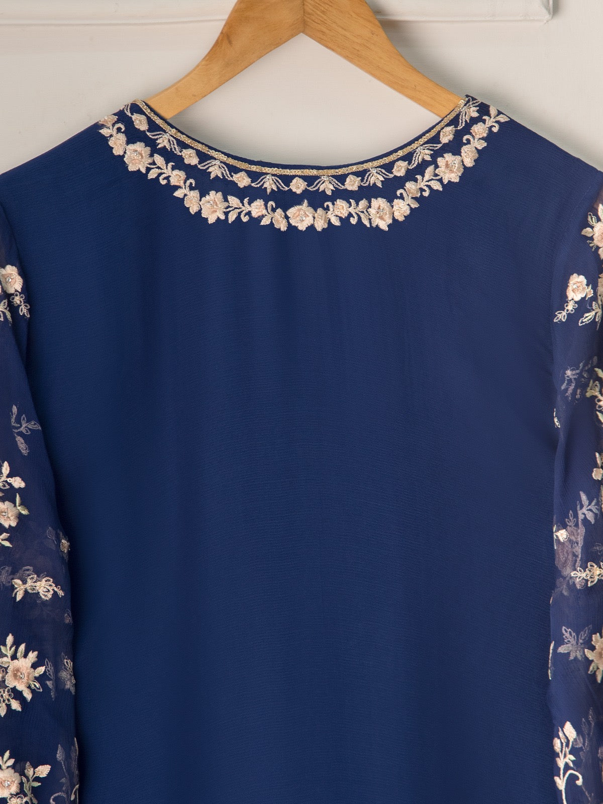 2 Piece - Pure Chiffon Embroidered Suit S110724 - Image 6