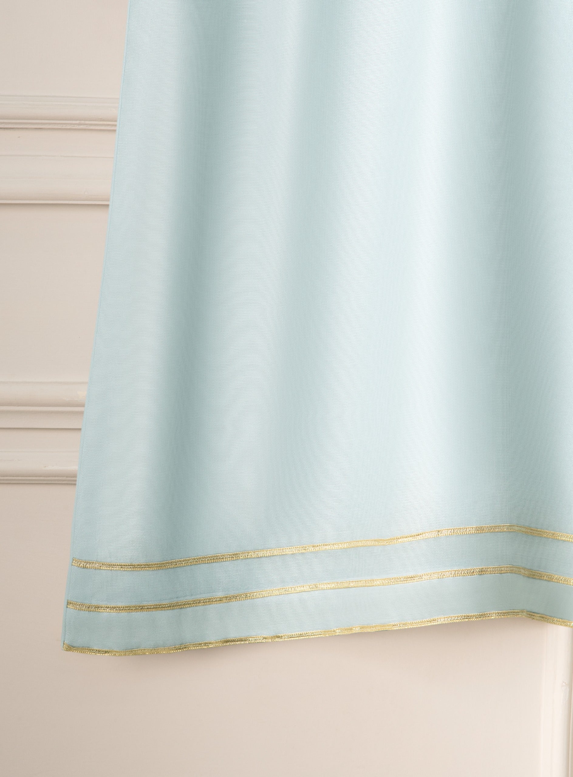 2 Piece - Pure Cotton Net Embroidered Suit S111252 - Image 4