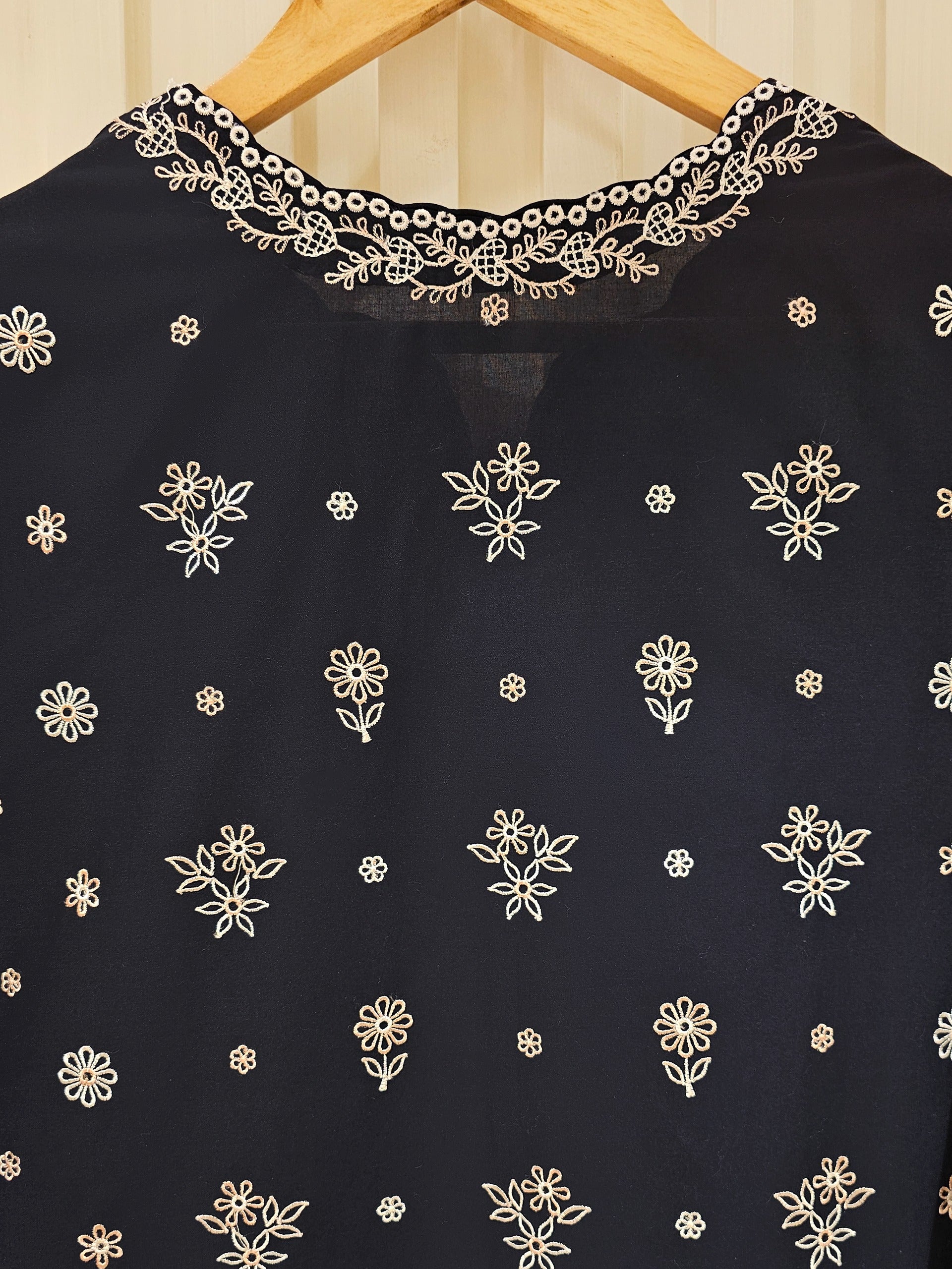 2 Piece - Pure Embroidered Cambric Suit S111354 - Image 6