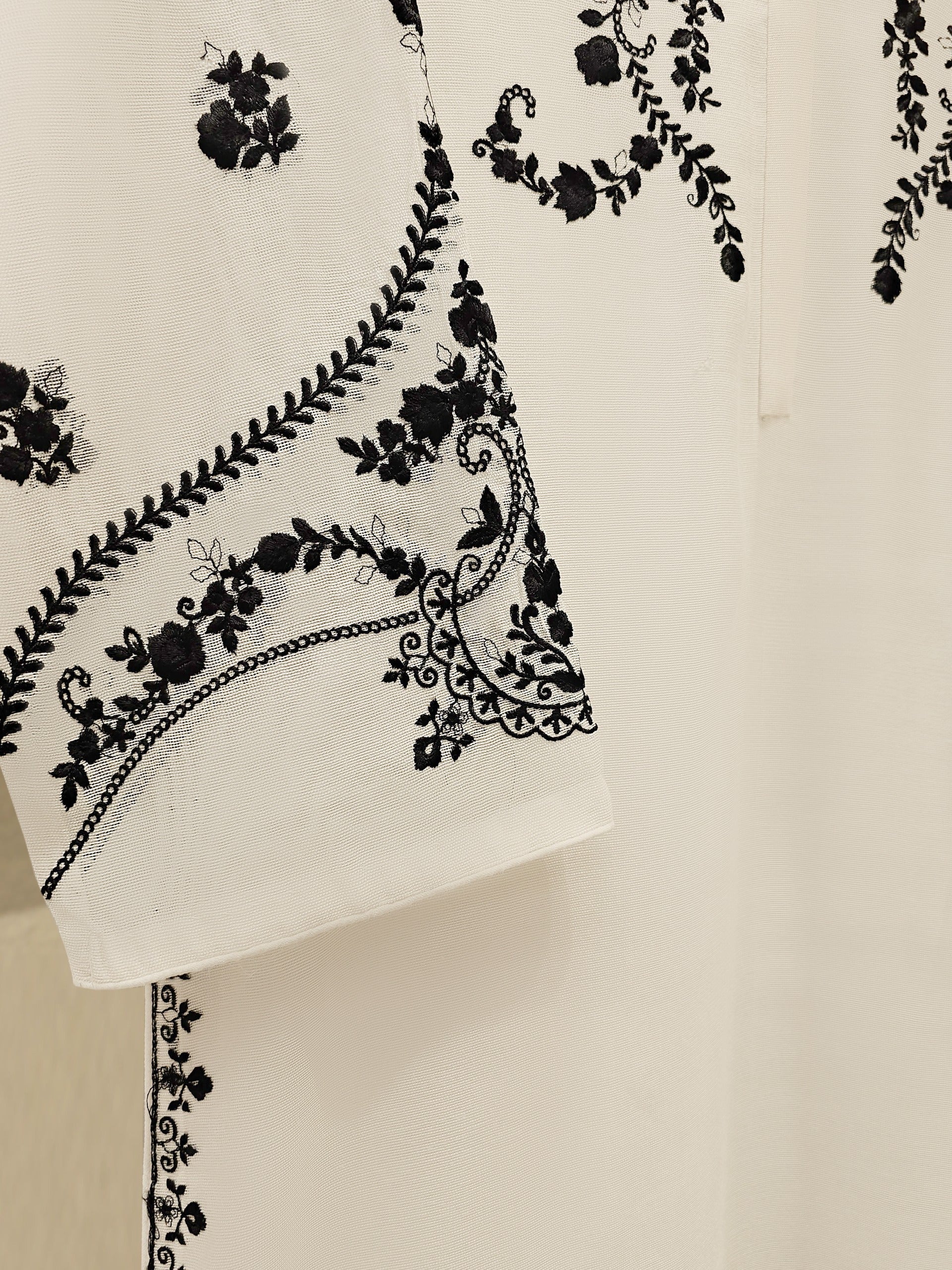 2 Piece - Pure Embroidered Cotton Net Suit S111780 - Image 3