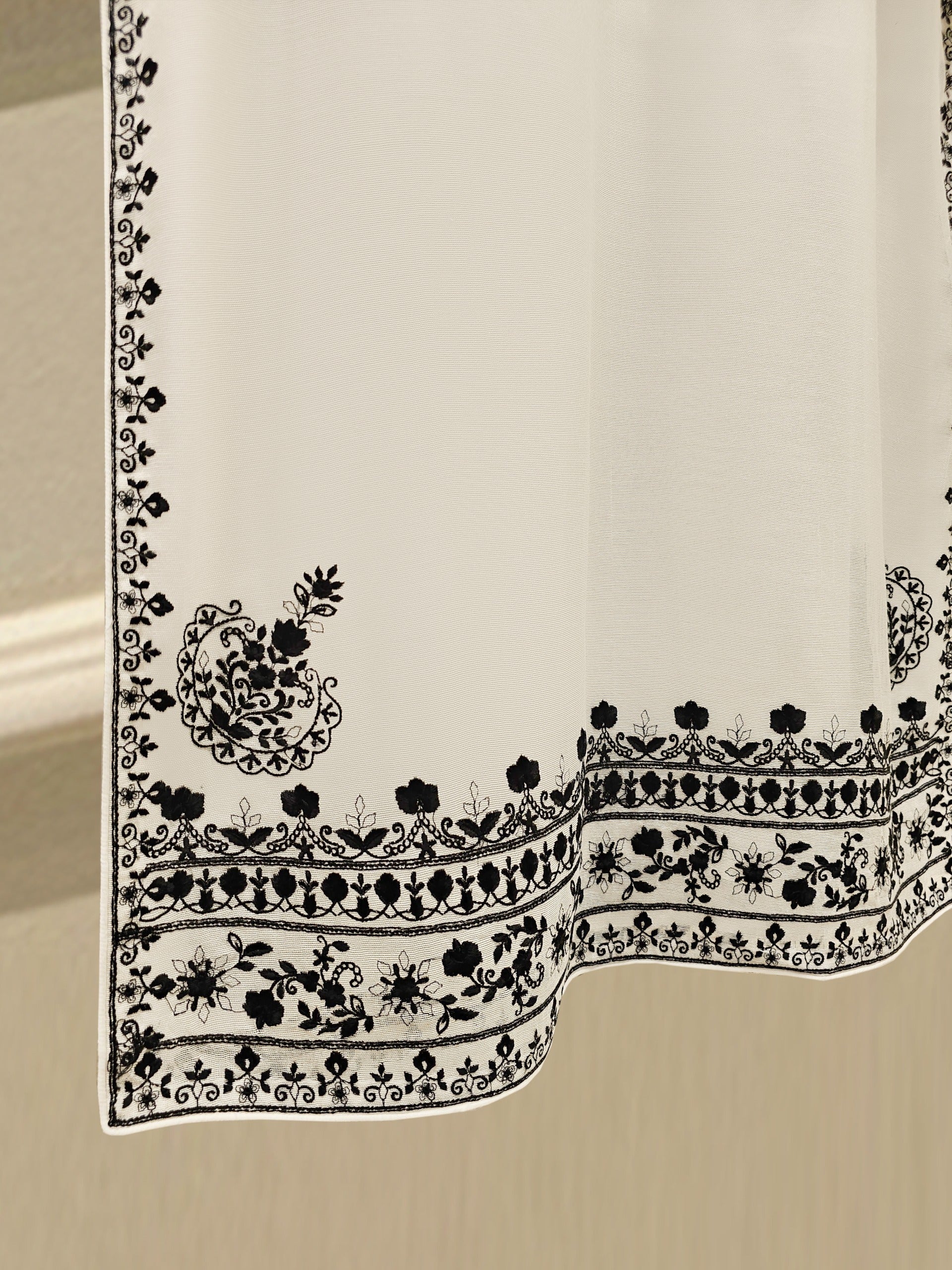 2 Piece - Pure Embroidered Cotton Net Suit S111780 - Image 5