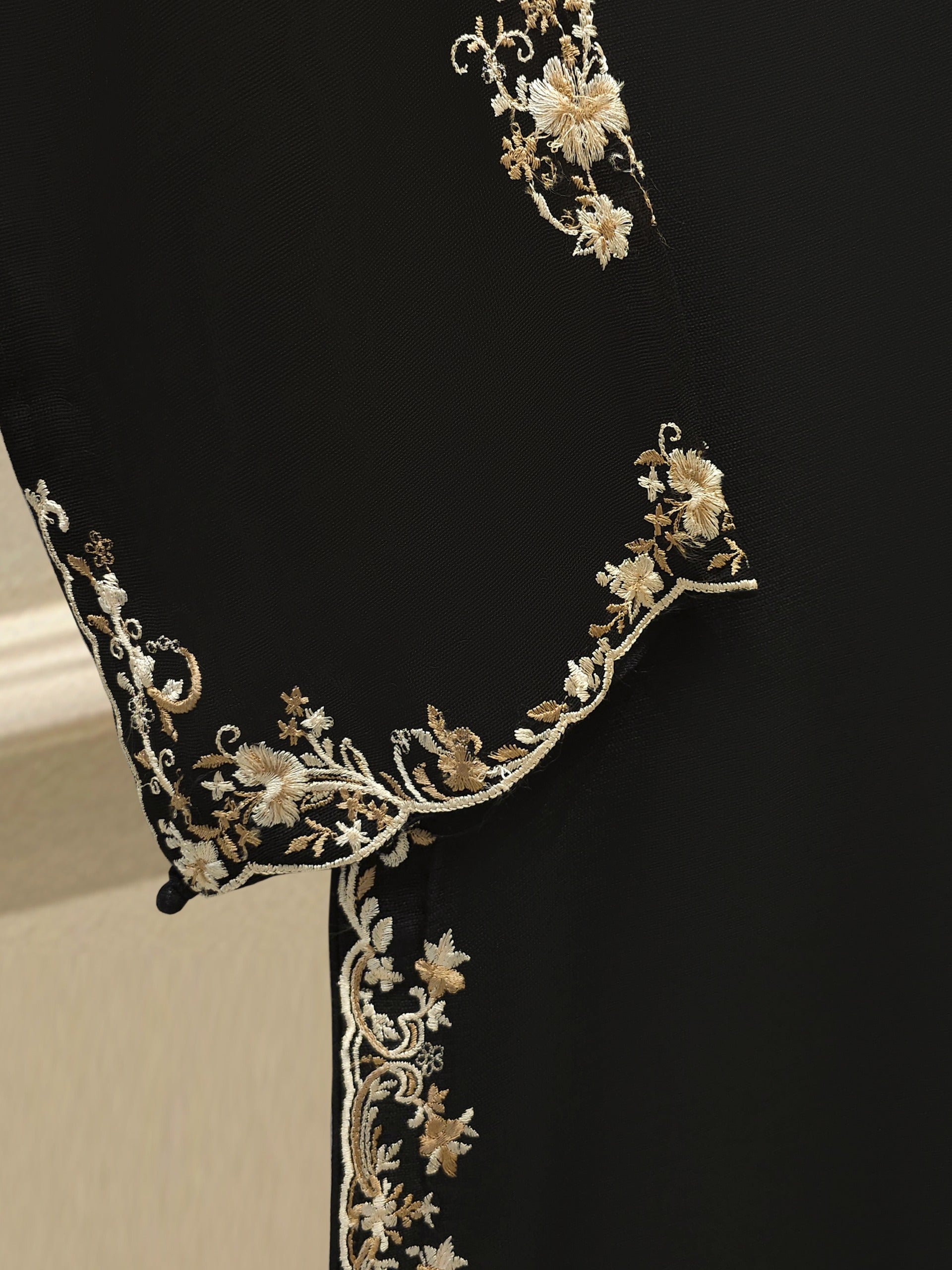 2 Piece - Pure Embroidered Cotton Net Suit S111841 - Image 4
