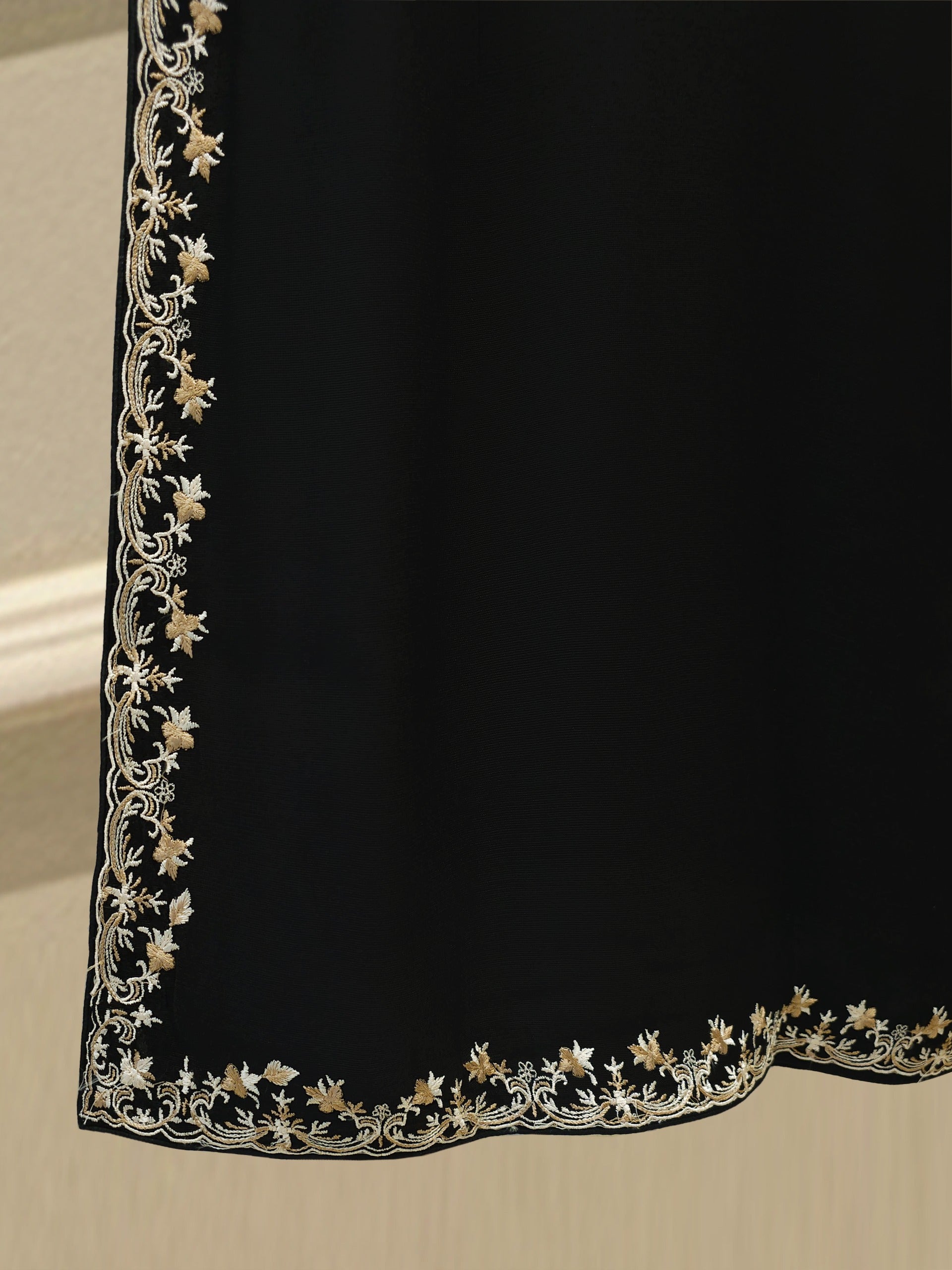 2 Piece - Pure Embroidered Cotton Net Suit S111841 - Image 5