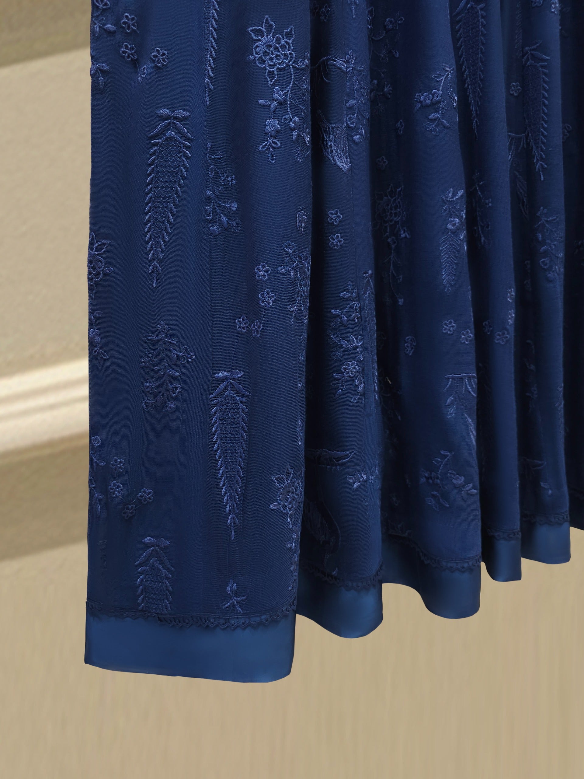 2 Piece - Pure Embroidered Cotton Net Suit S111864 - Image 7