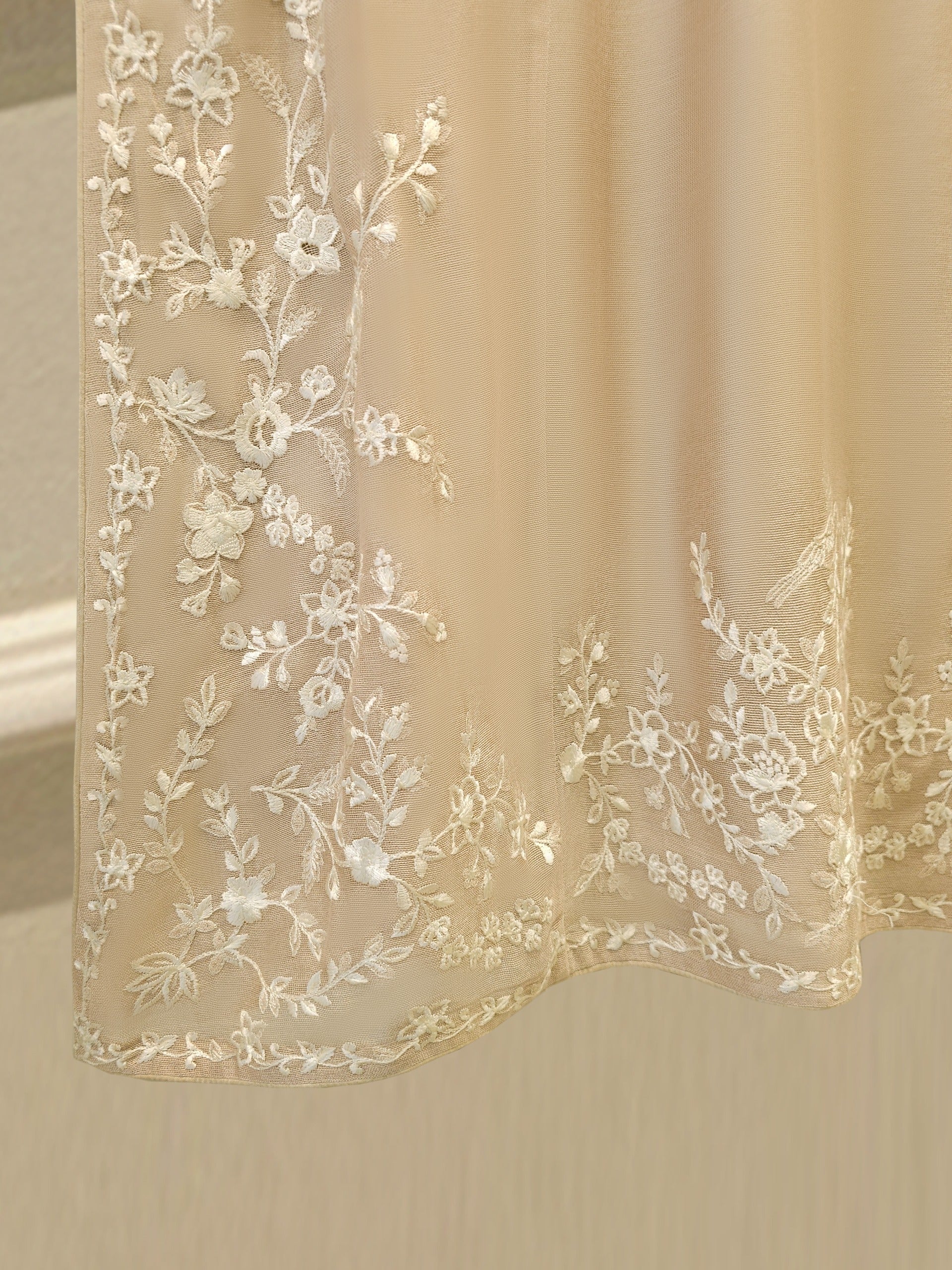2 Piece - Pure Embroidered Cotton Net Suit S111999 - Image 4