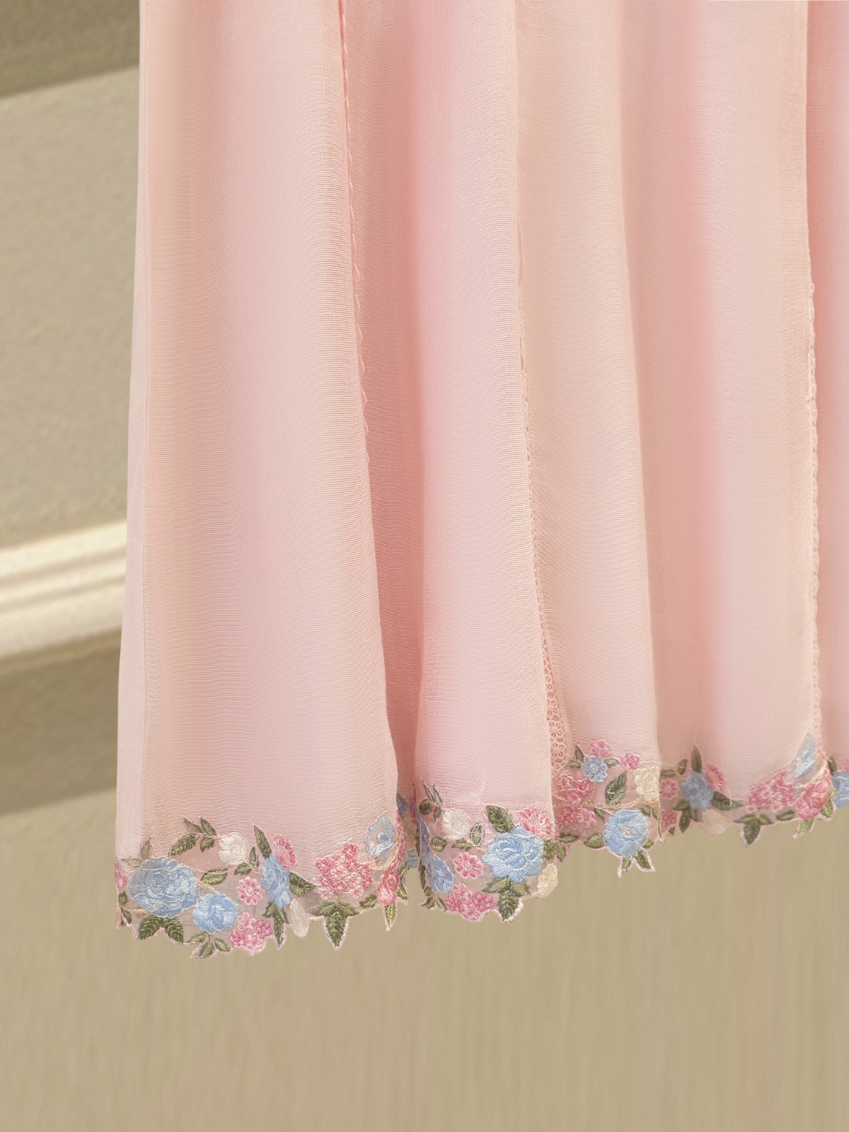 2 Piece - Pure Embroidered Cotton Net Suit S112022 - Image 3