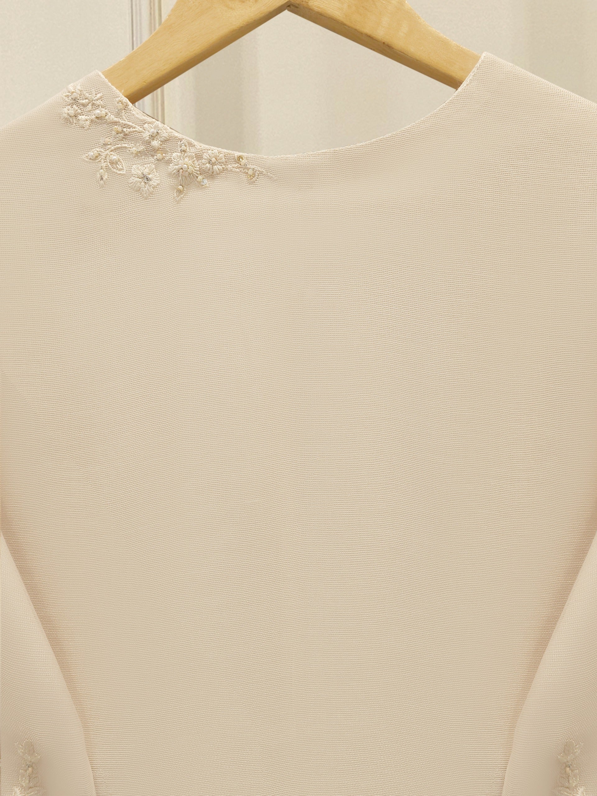 2 Piece - Pure Embroidered Cotton Net Suit S112453 - Image 6