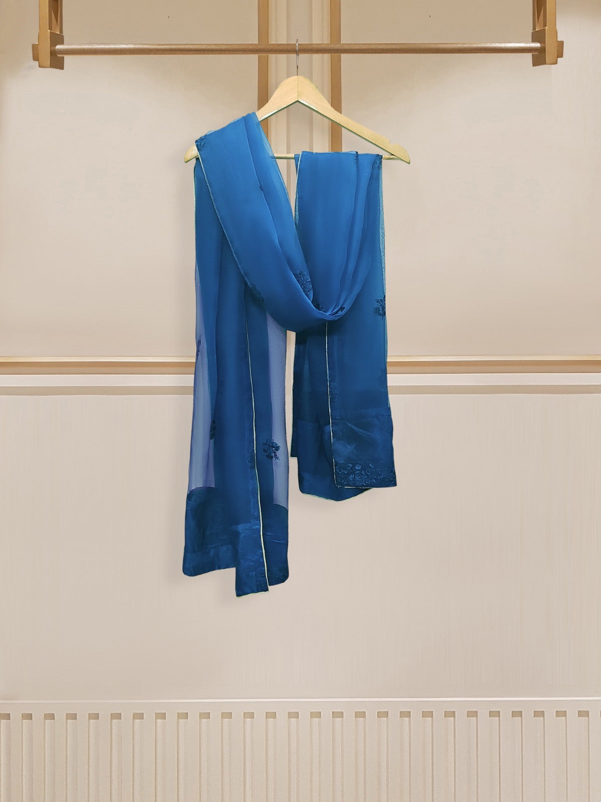 2 Piece - Pure Embroidered  Raw Silk Suit S110170 - Image 7