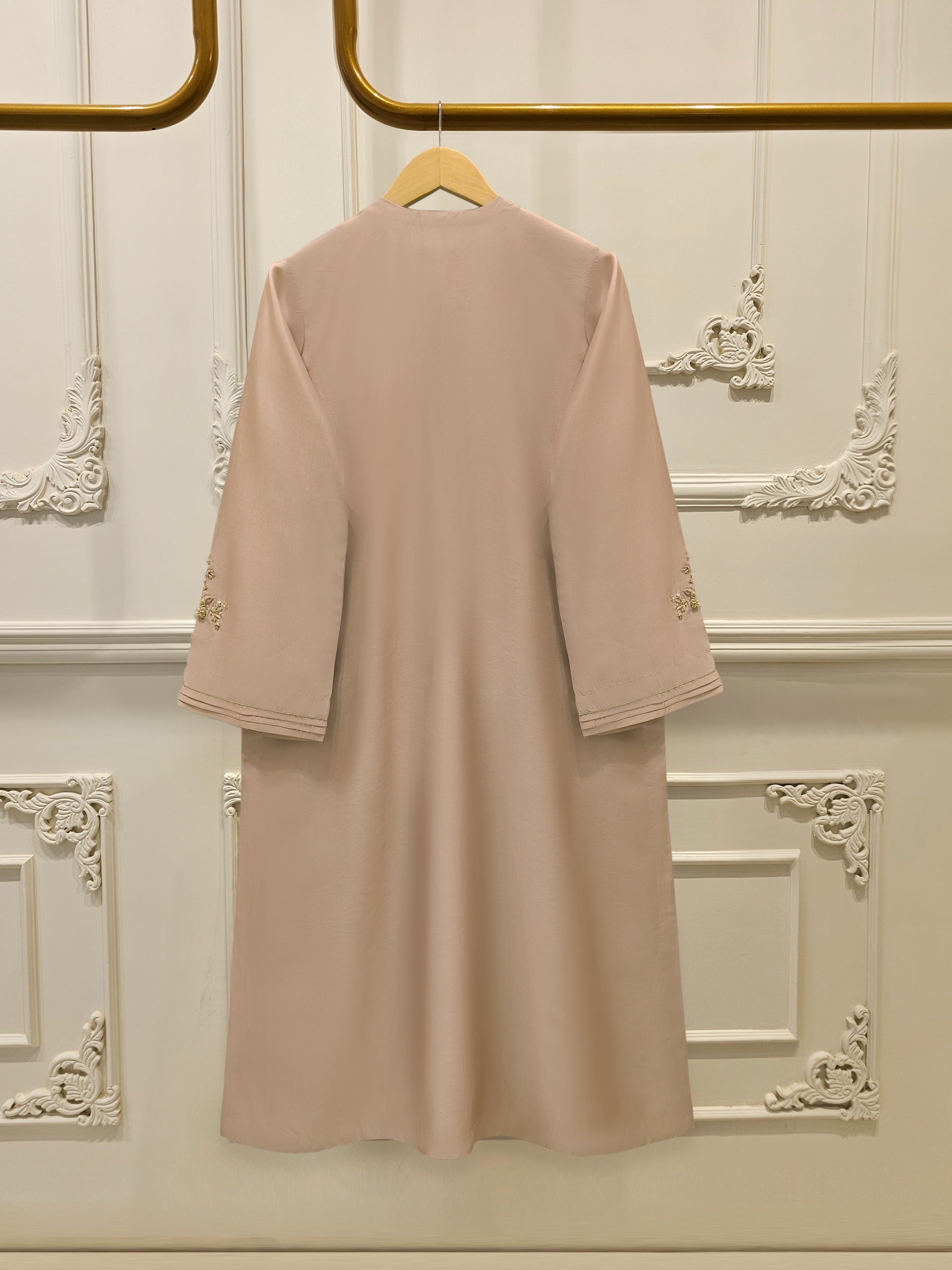 2 Piece-  Pure Embroidered Sheesha Silk Suit S112906 - Image 5