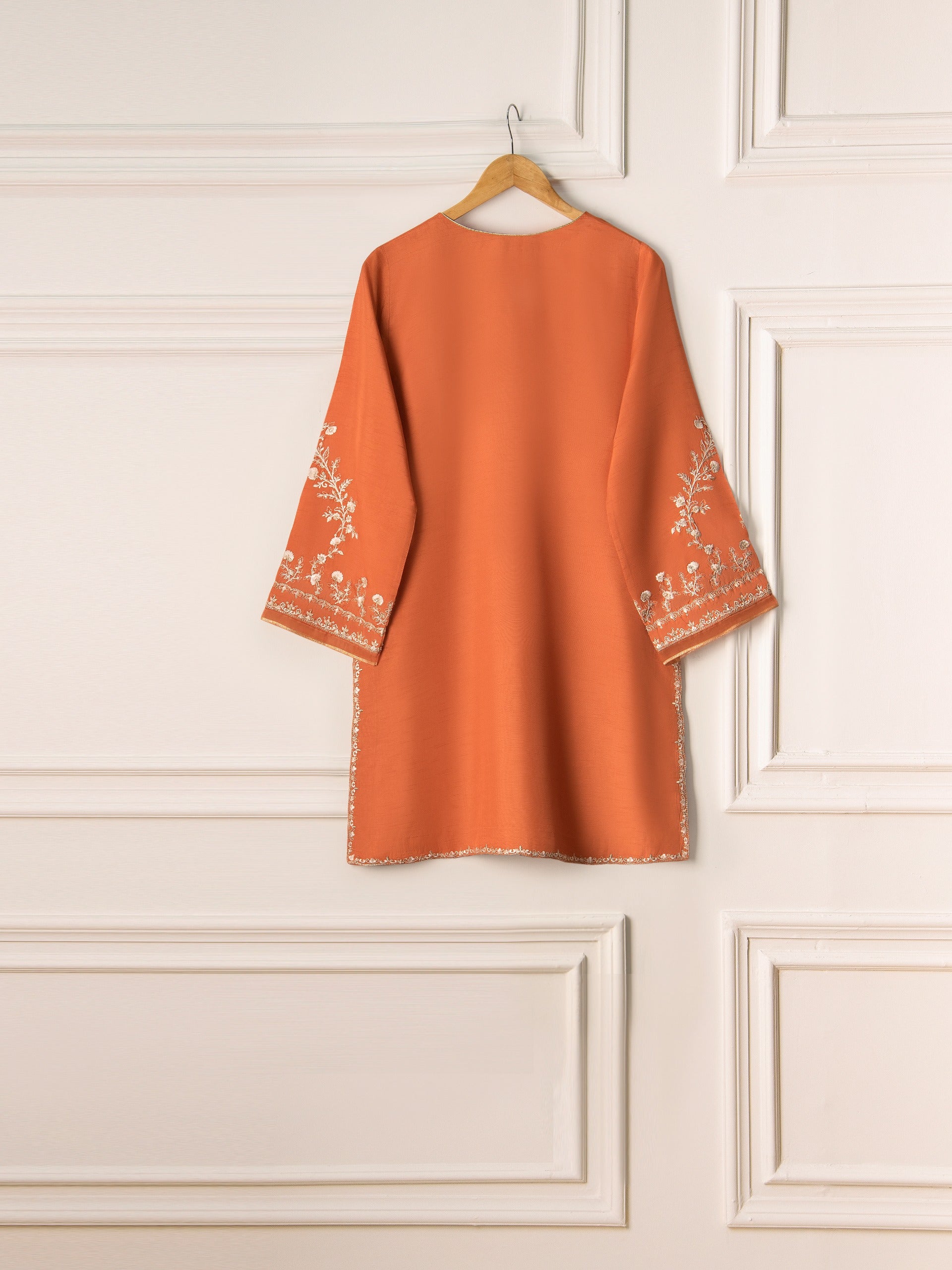 2 Piece- Pure Korean Silk Embroidered Suit S110915 - Image 4