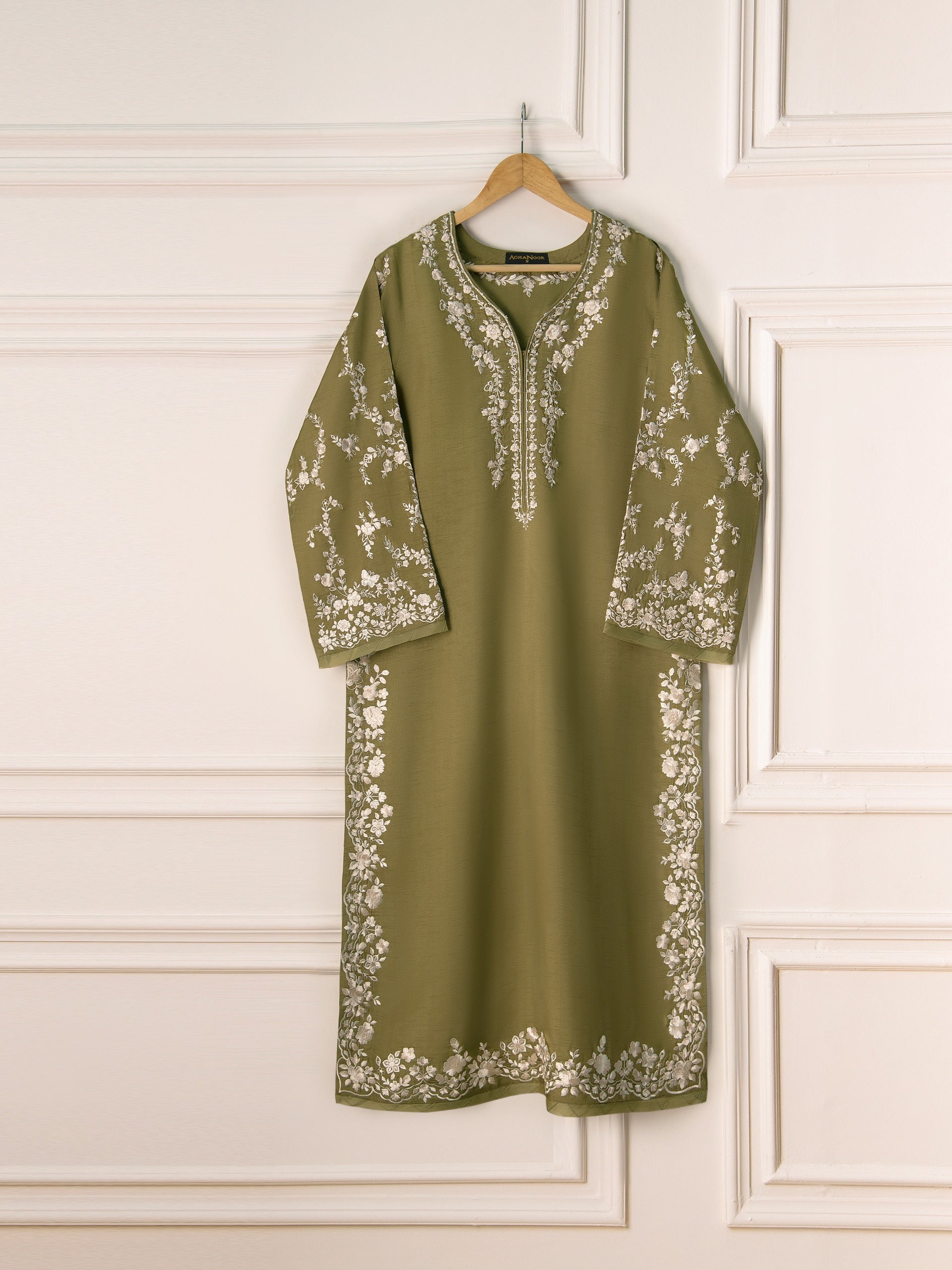 2 Piece- Pure Korean Silk Embroidered Suit S111006