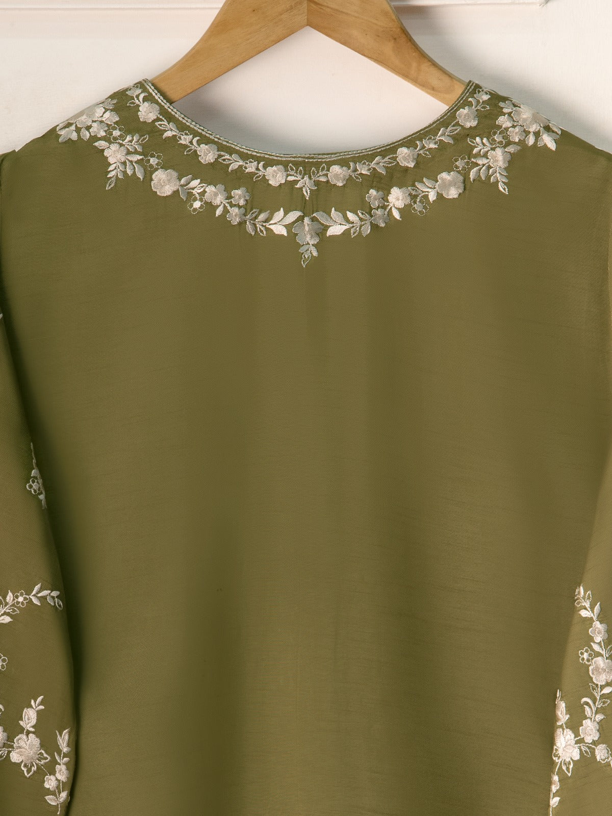 2 Piece- Pure Korean Silk Embroidered Suit S111006 - Image 6