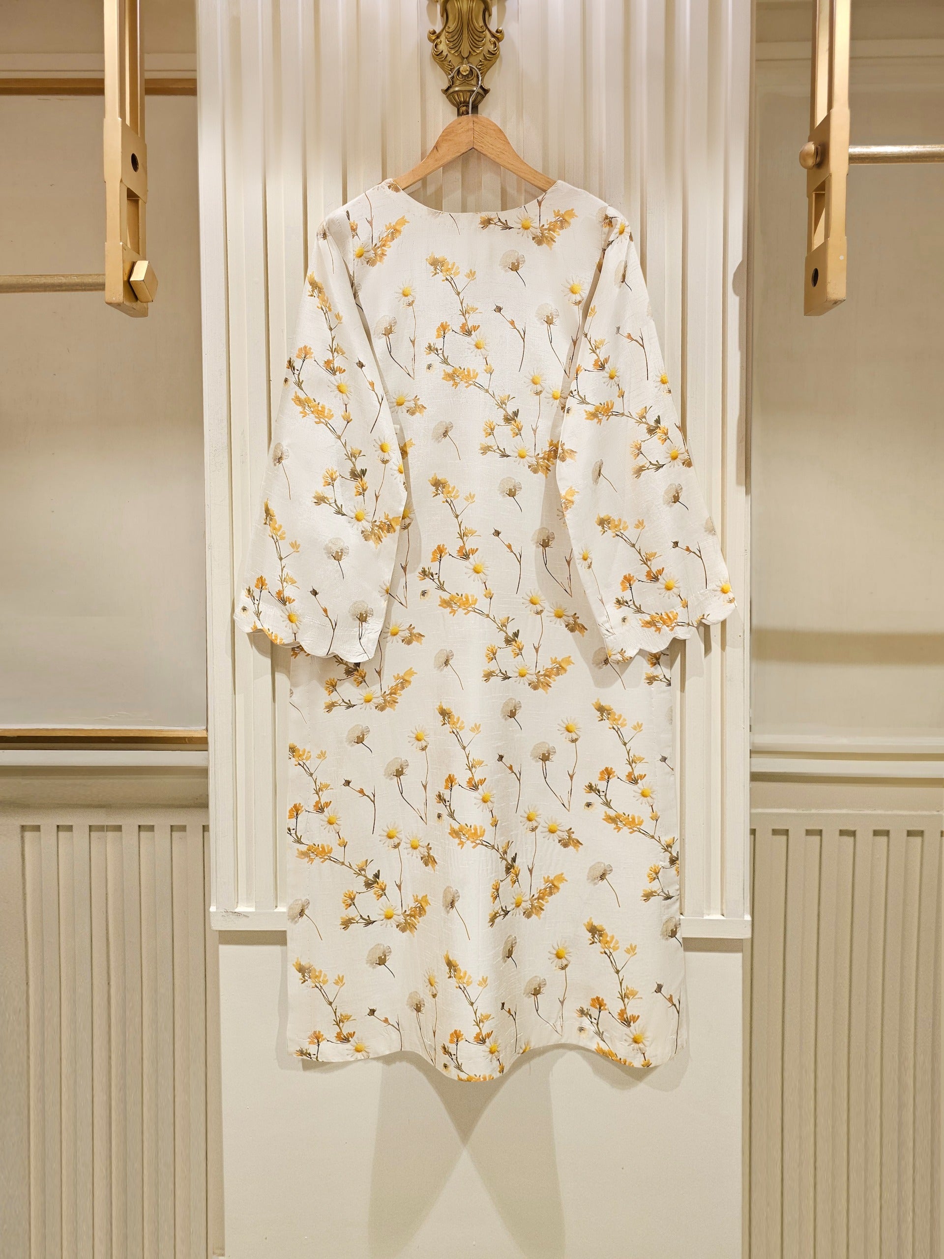 2 Piece- Pure Korean Silk Embroidered Suit S111473 - Image 4
