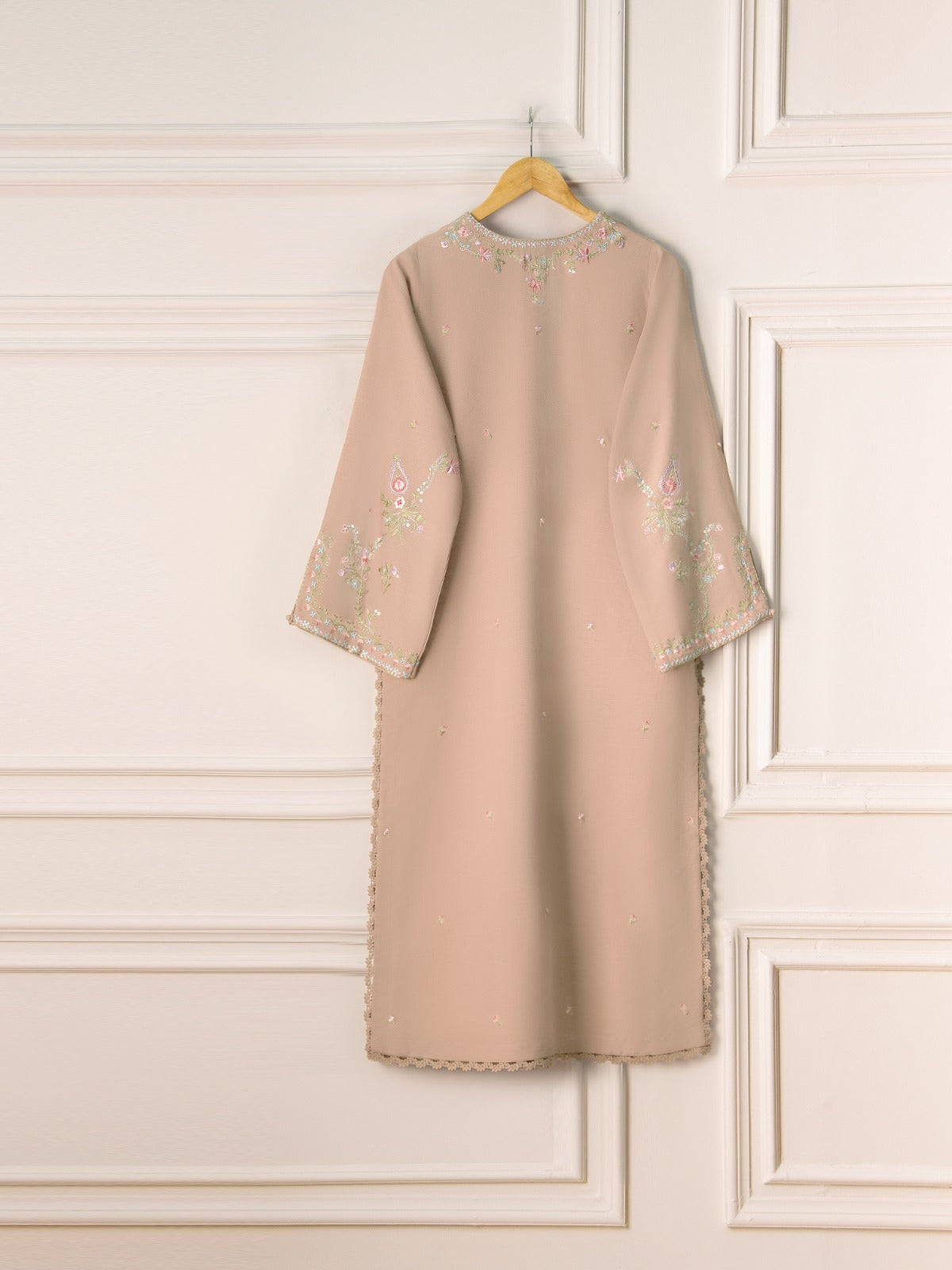 2 Piece - Embroidered Linen Suit S111025 - Image 5
