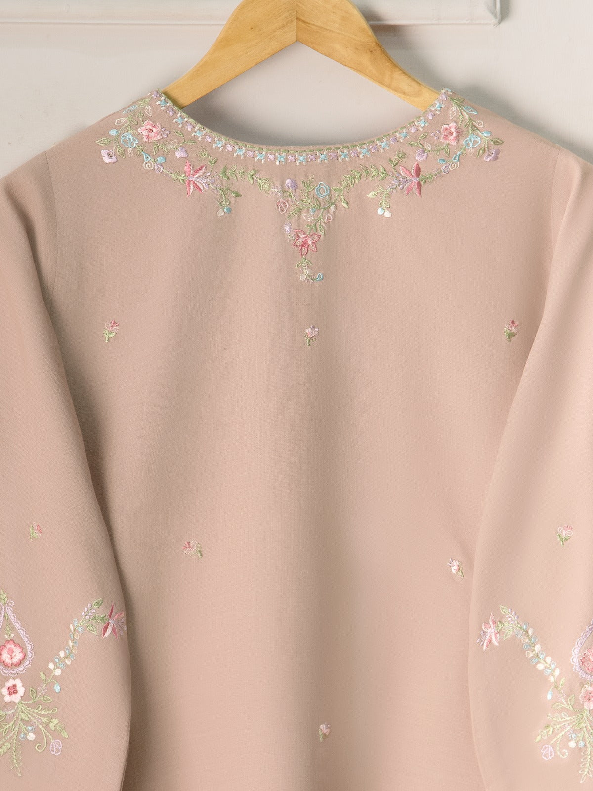 2 Piece - Embroidered Linen Suit S111025 - Image 6