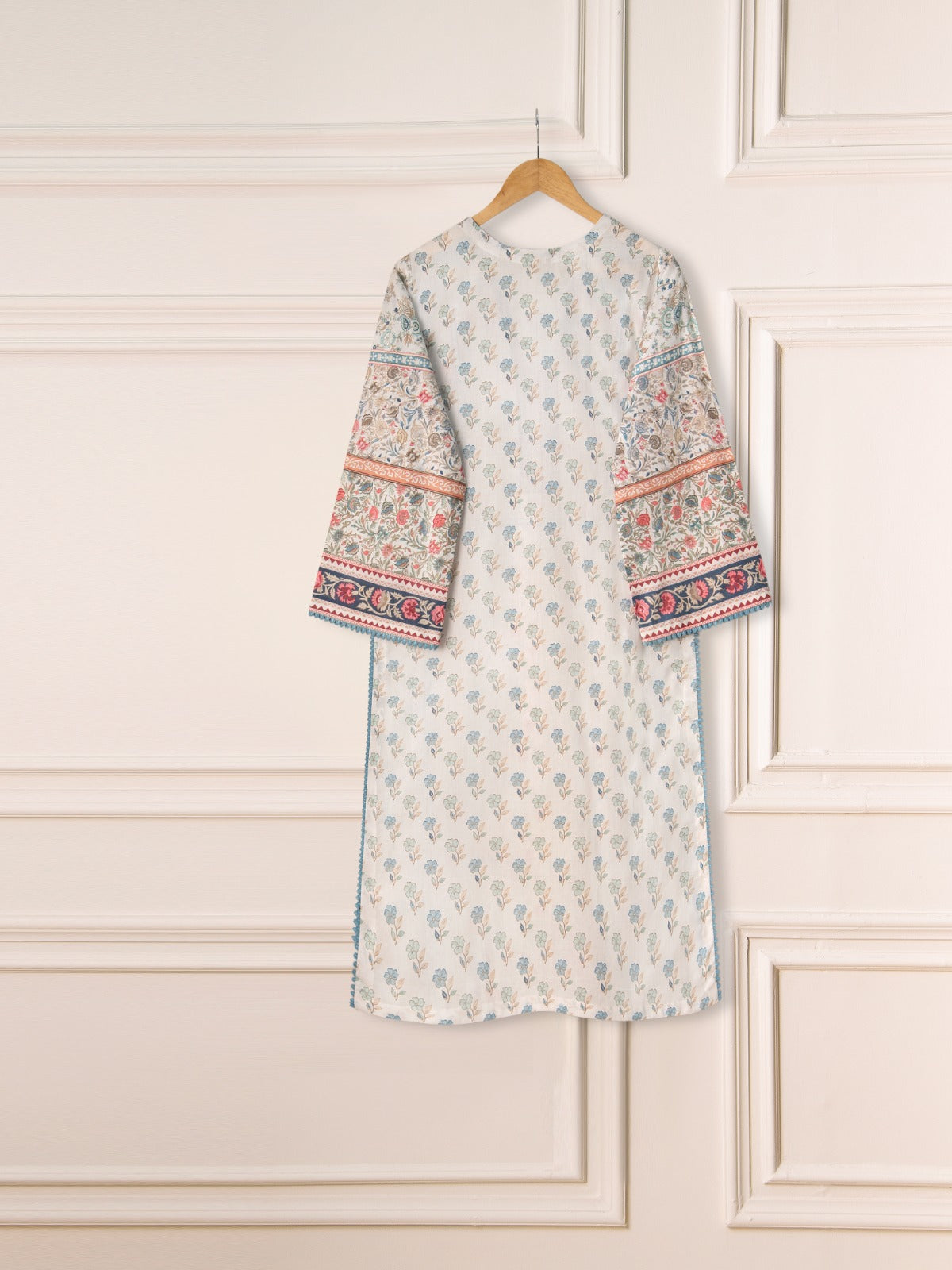 3 Piece - Digital Printed Cambric Suit S111235 - Image 6