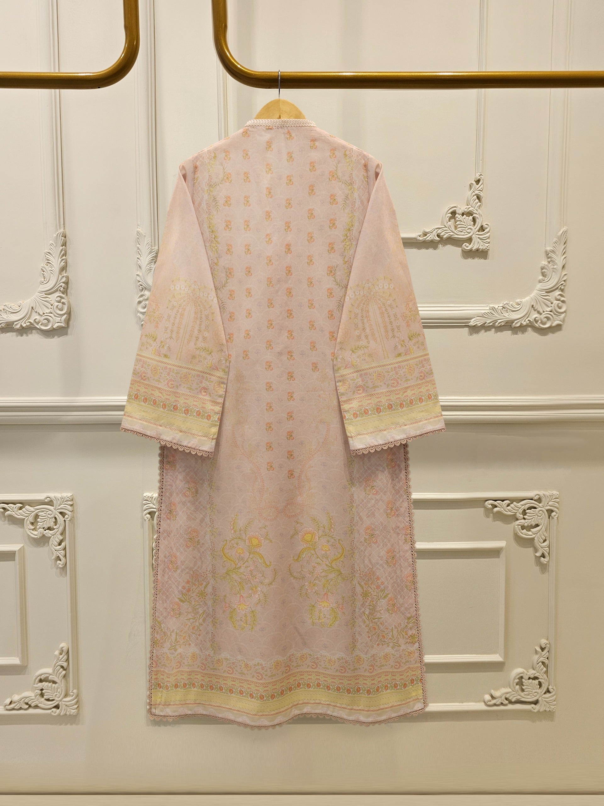 3 Piece - Digital Printed Cambric Suit S113041 - Image 5