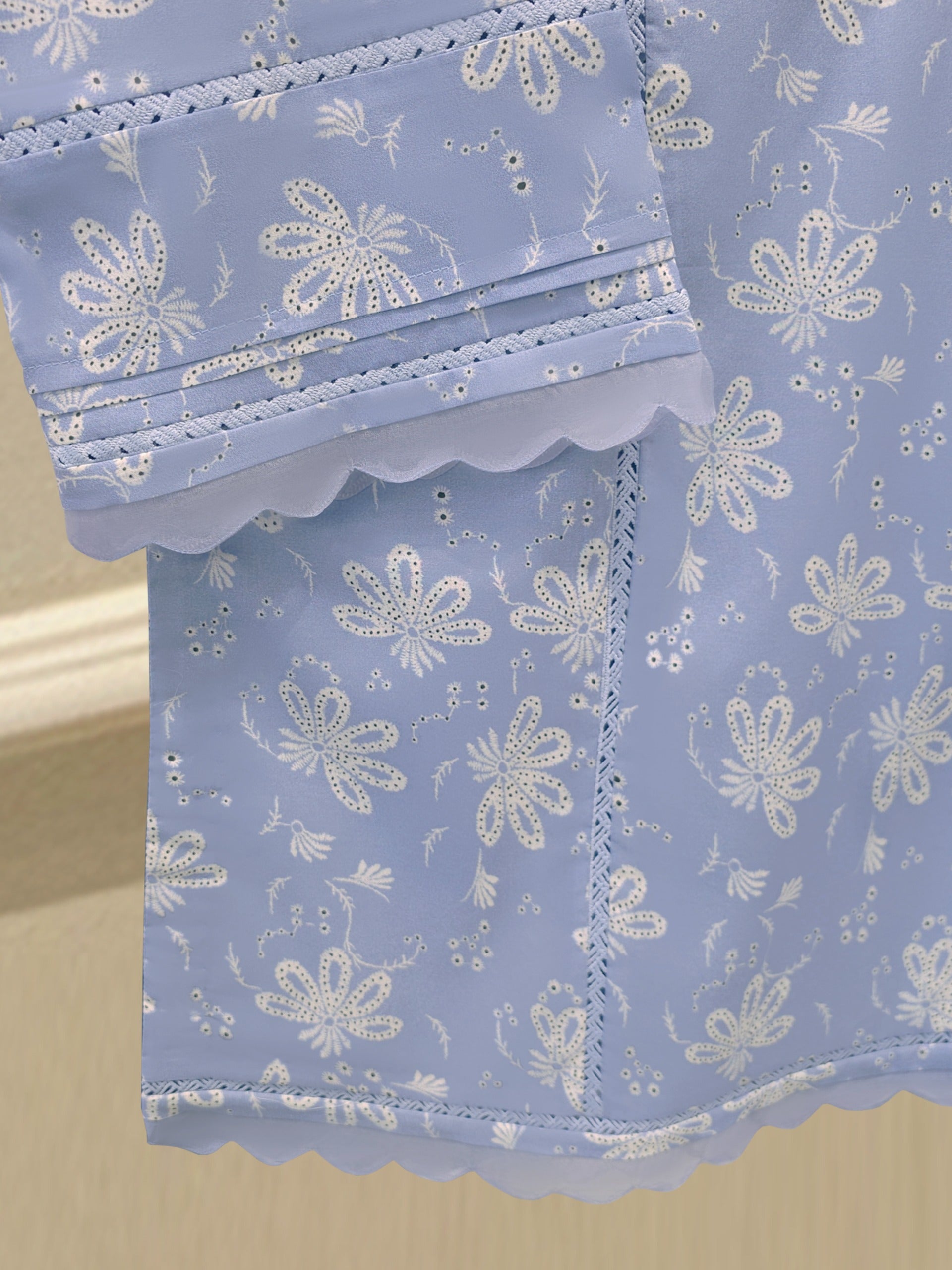3 Piece - Digital Printed Cambric Suit S113061 - Image 3