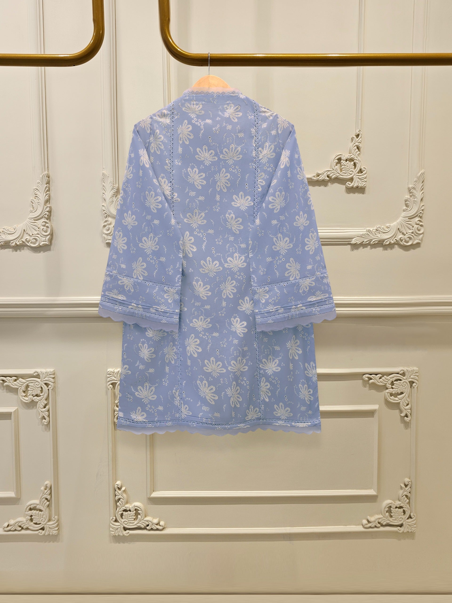 3 Piece - Digital Printed Cambric Suit S113061 - Image 4