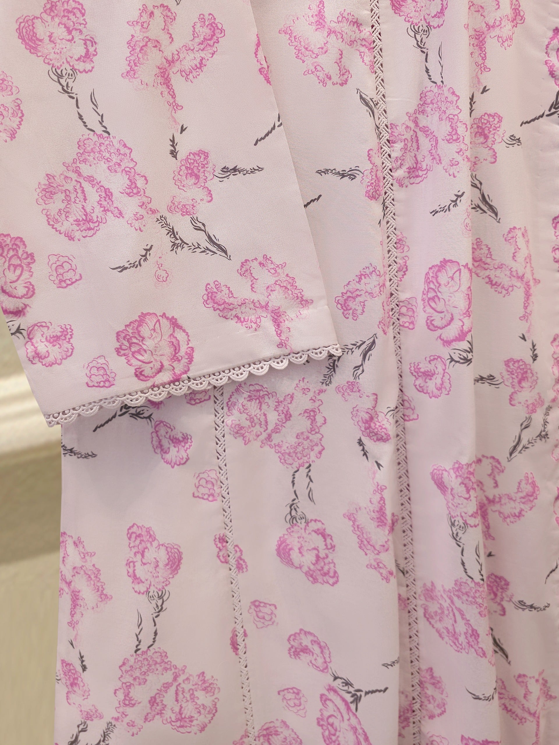 3 Piece - Digital Printed Cambric Suit S113073 - Image 6