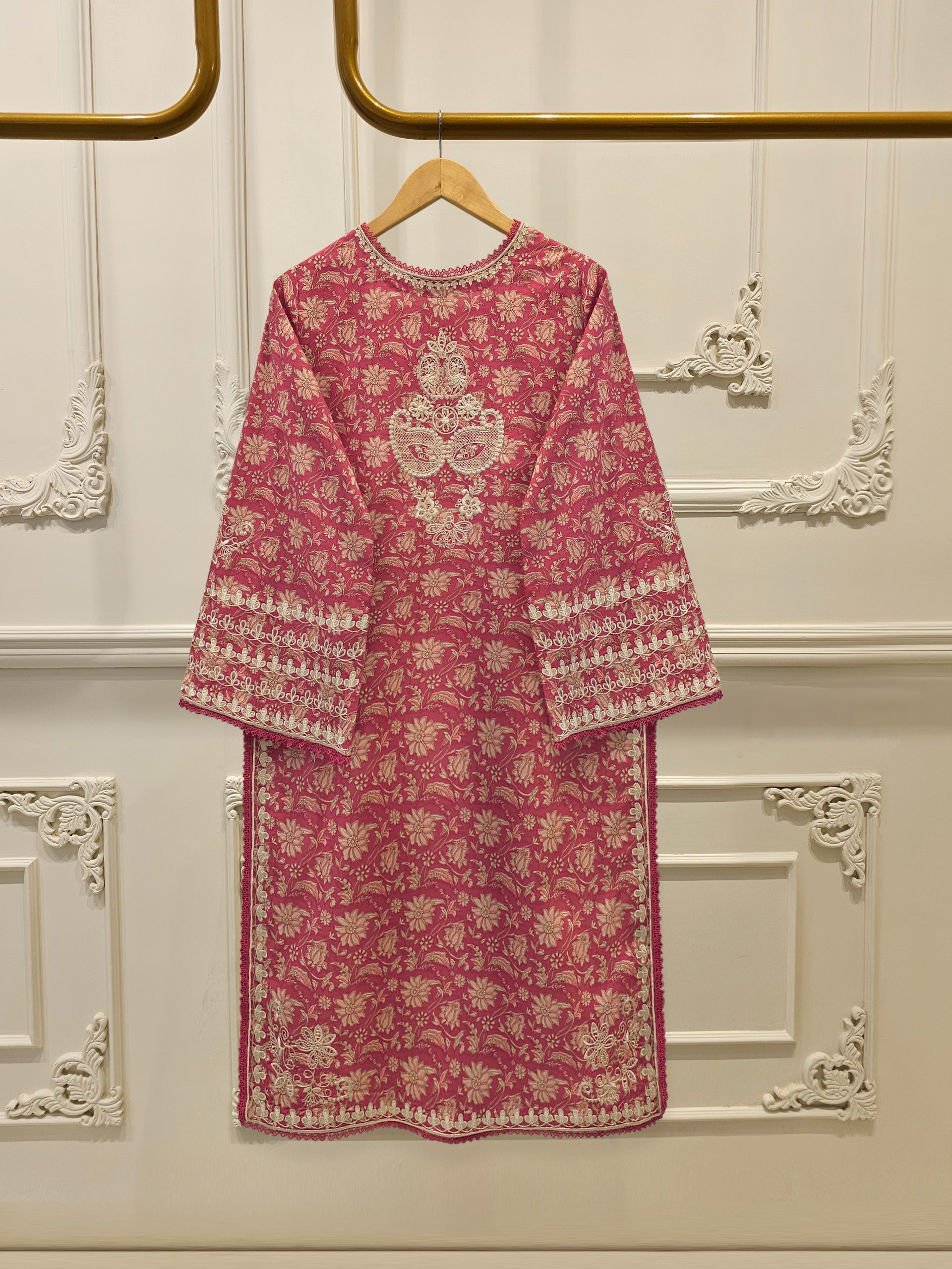 3 Piece - Digital Printed Embroidered Cambric Suit S112543 - Image 5