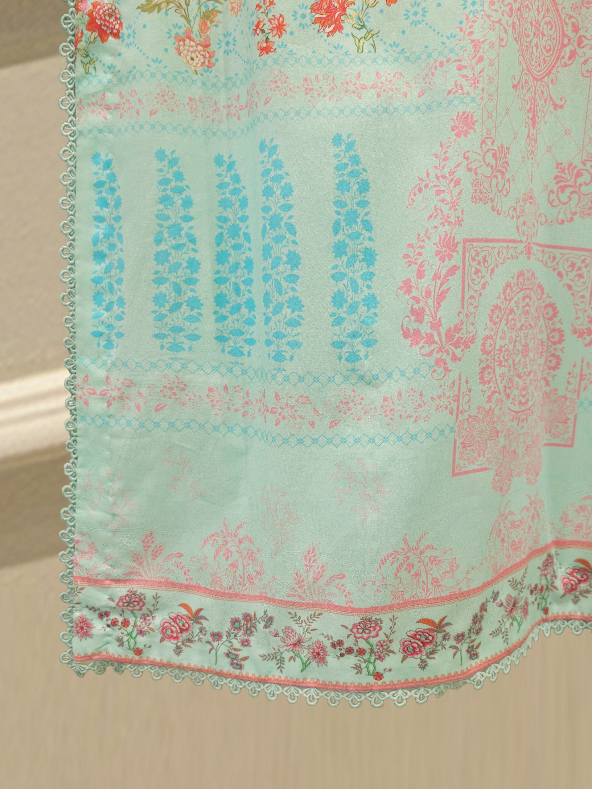 3 Piece - Digital Printed Embroidered Cambric Suit S112966 - Image 4