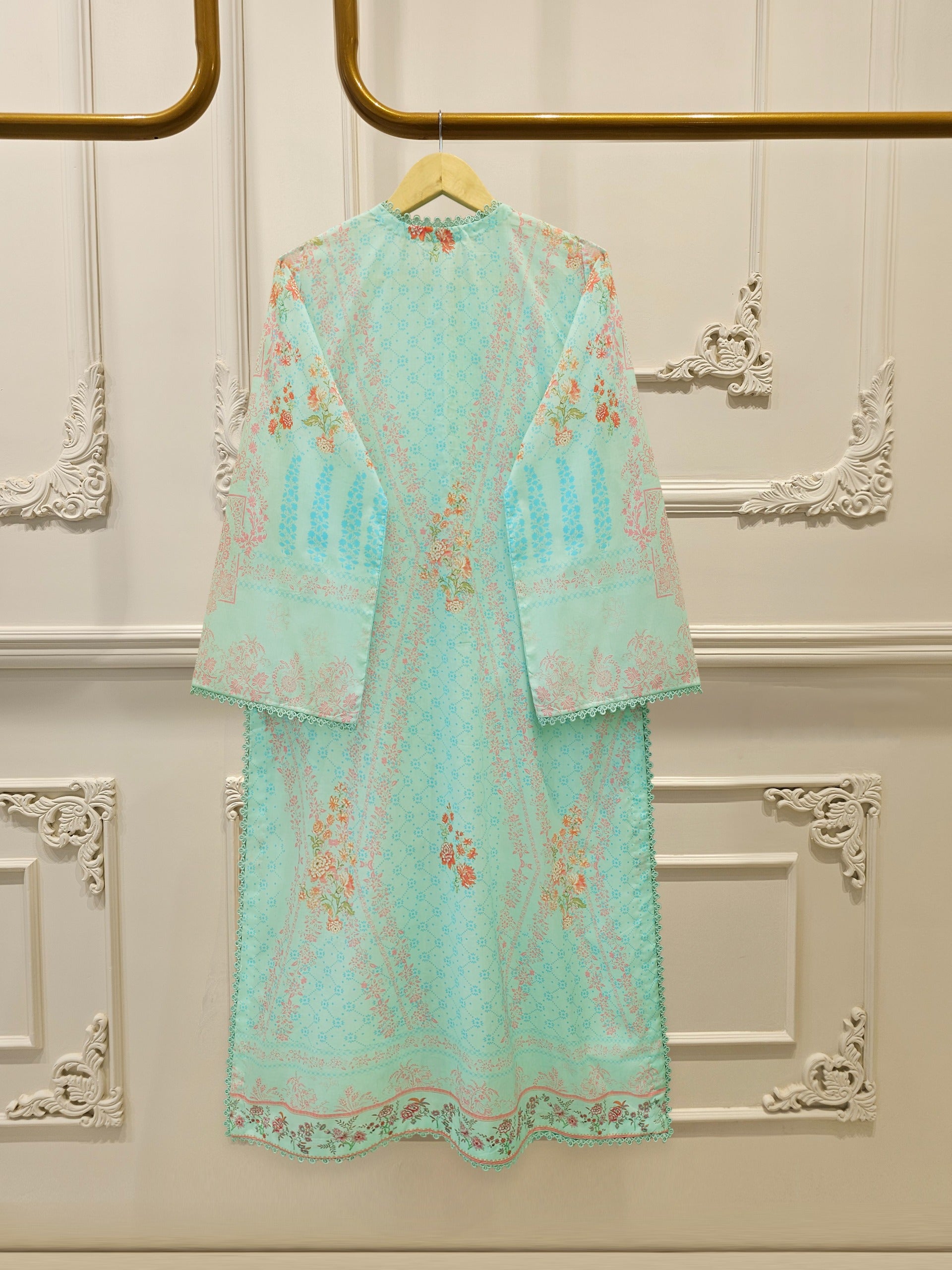 3 Piece - Digital Printed Embroidered Cambric Suit S112966 - Image 5