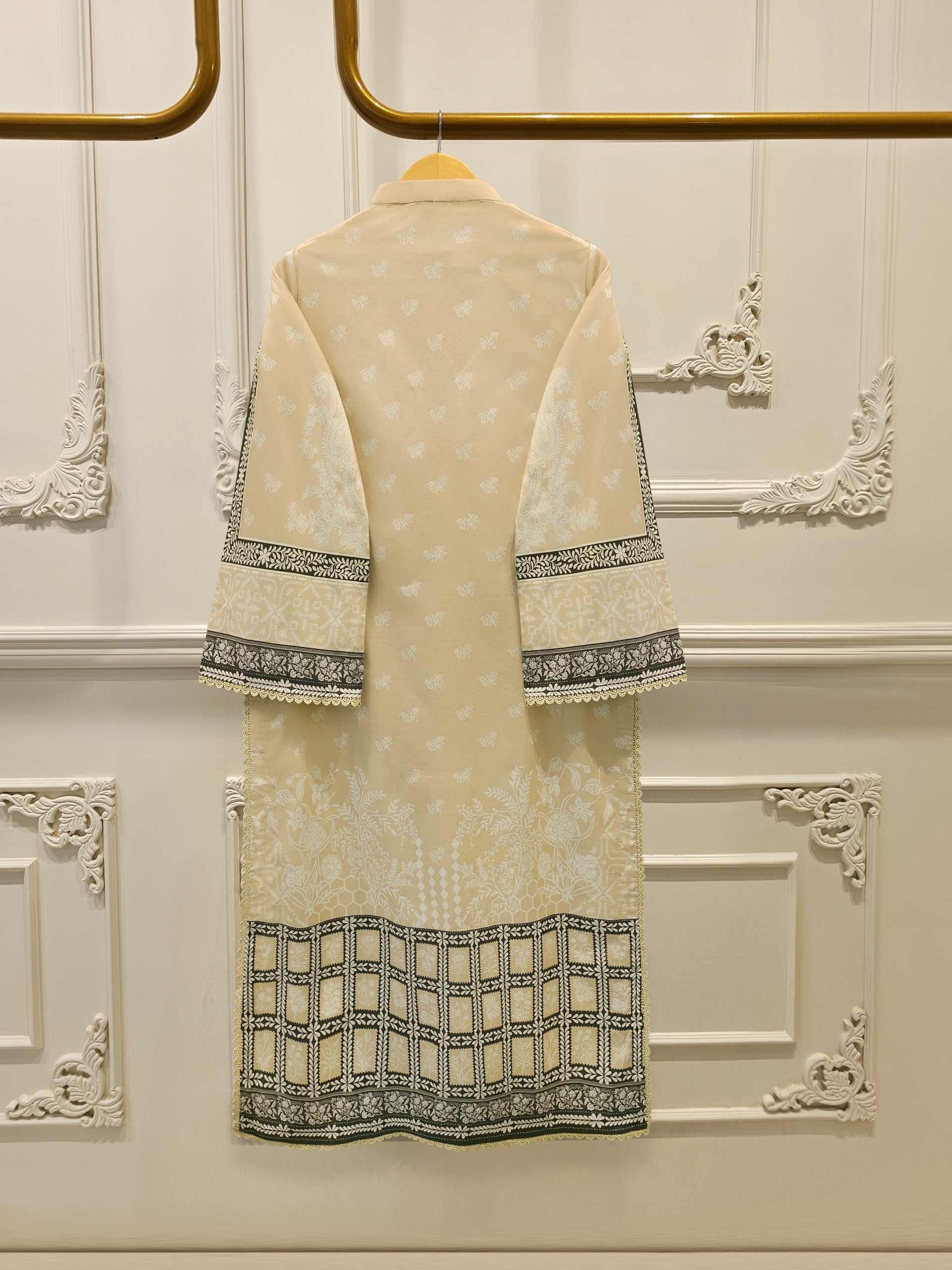 2 Piece - Digital Printed Cambric Suit S112977 - Image 5