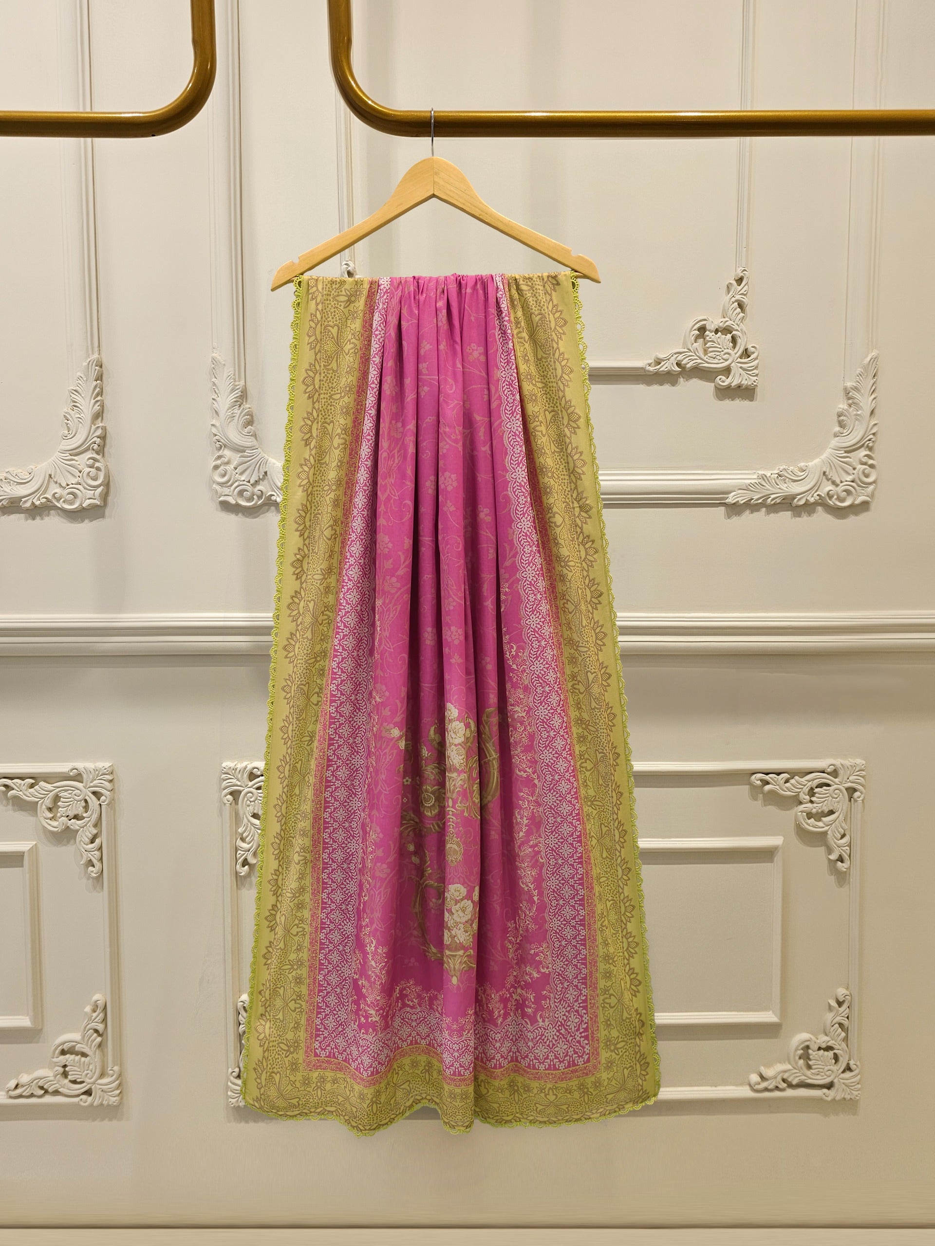 3 Piece - Digital Printed Cambric Suit S112979 - Image 6