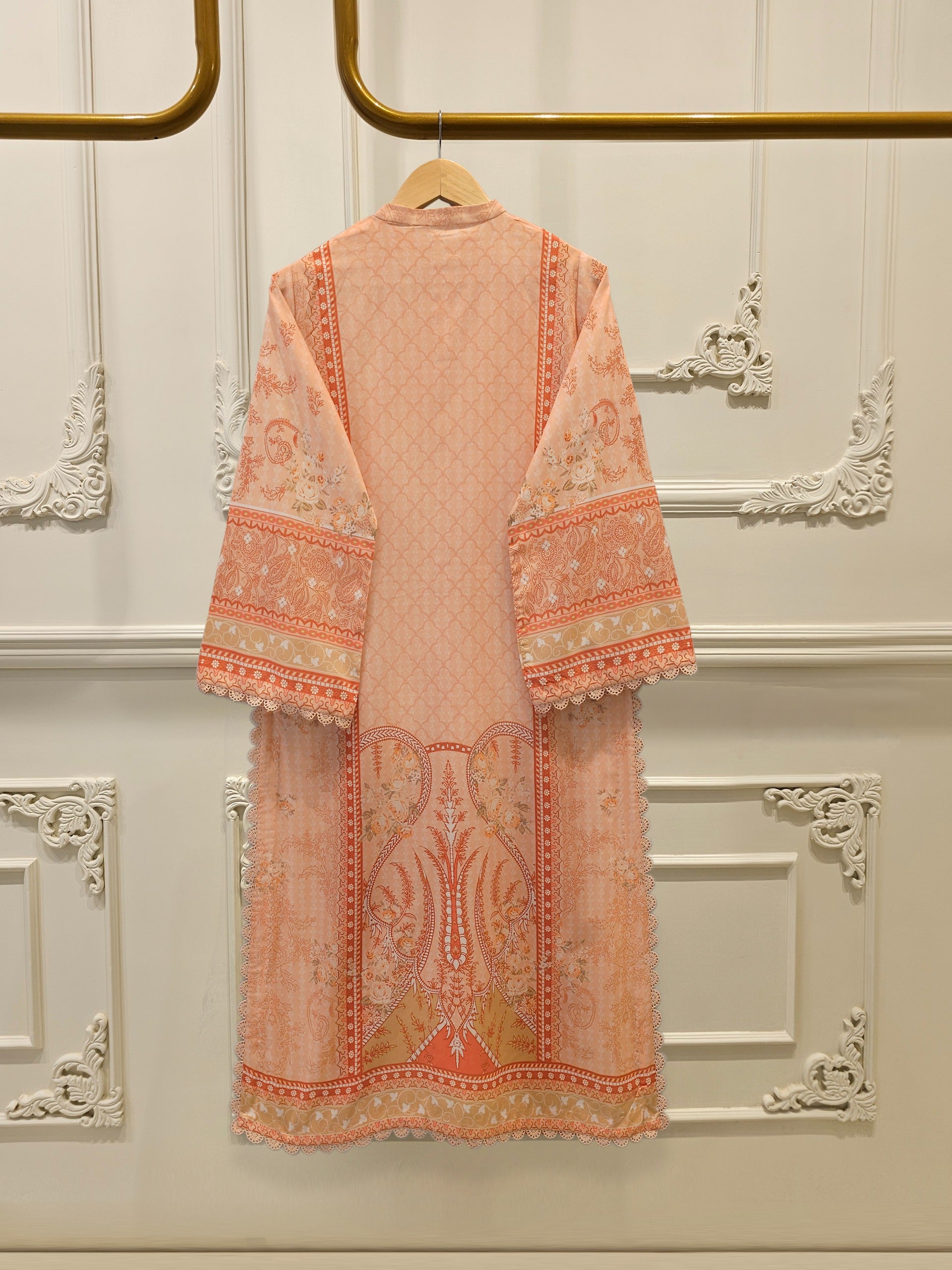 3 Piece - Digital Printed Cambric Suit S112984 - Image 5