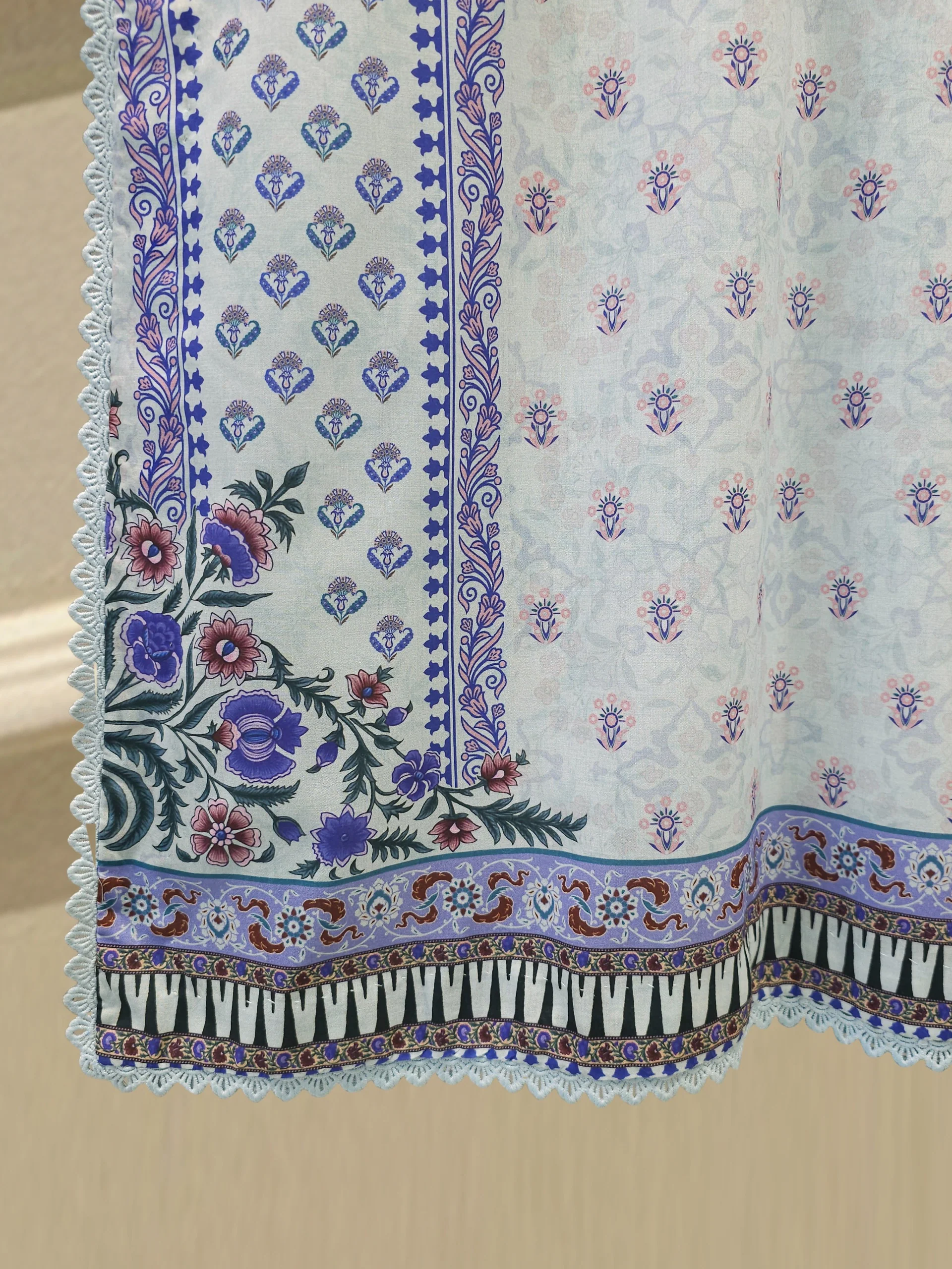 3 Piece - Digital Printed Cambric Suit S112993 - Image 4