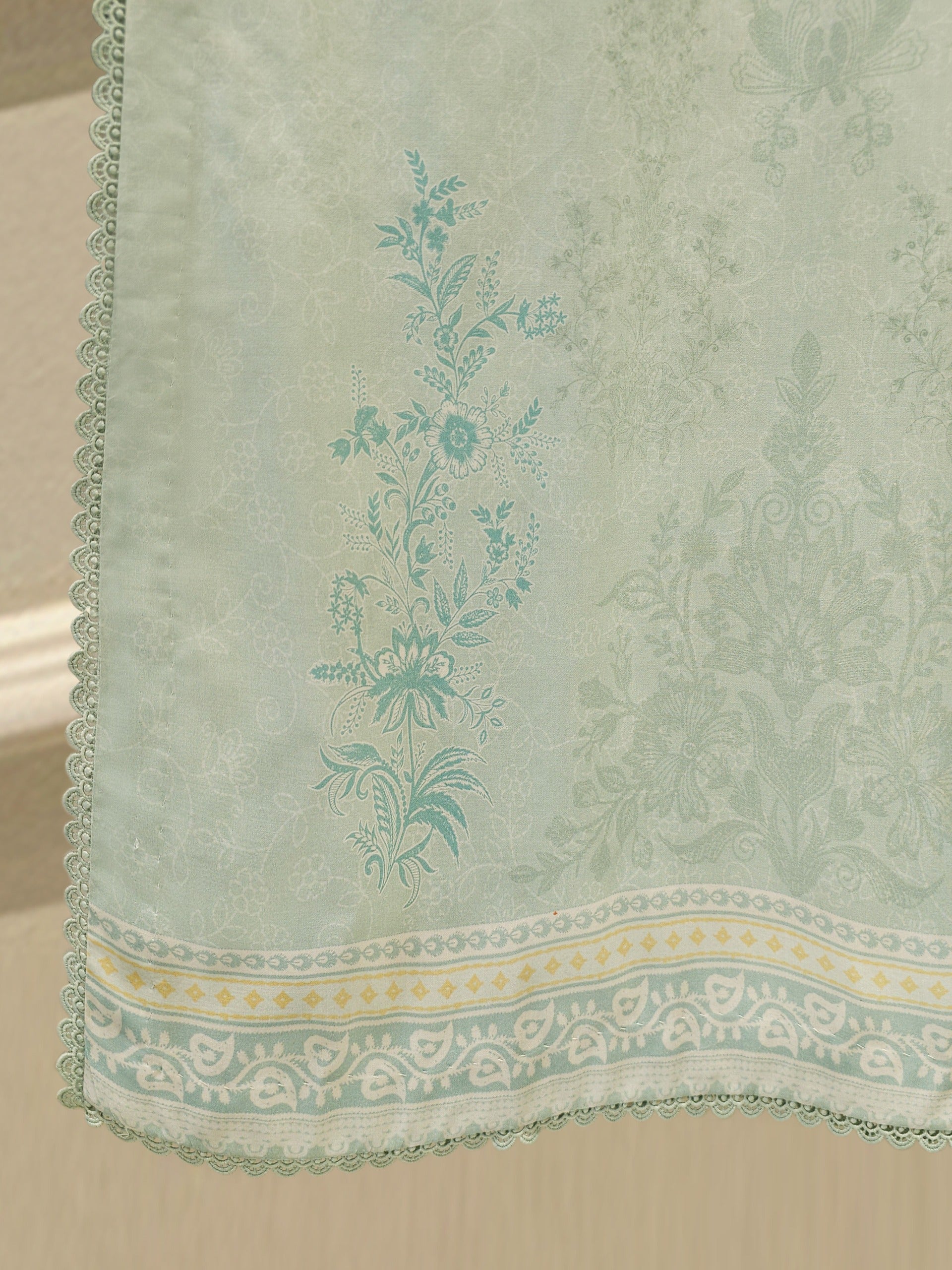 3 Piece - Digital Printed Cambric Suit S113009 - Image 5