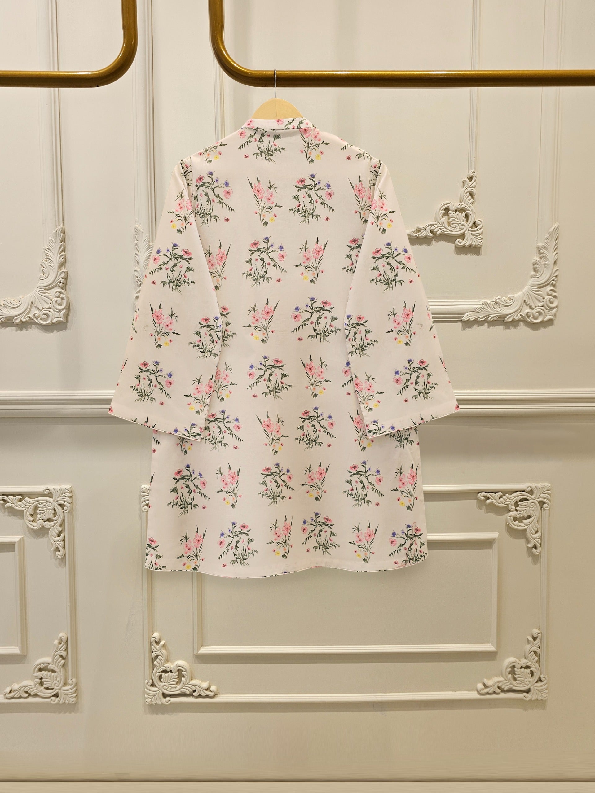 3 Piece - Digital Printed Cambric Suit S113020 - Image 4
